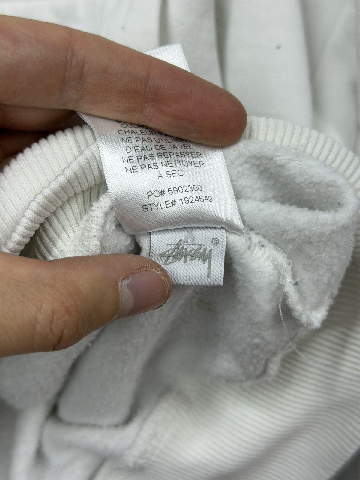 Stussy Vintage Stussy Big Logo Hoodie Boxy White Y2K Archive Size US M / EU 48-50 / 2 - 14 Thumbnail