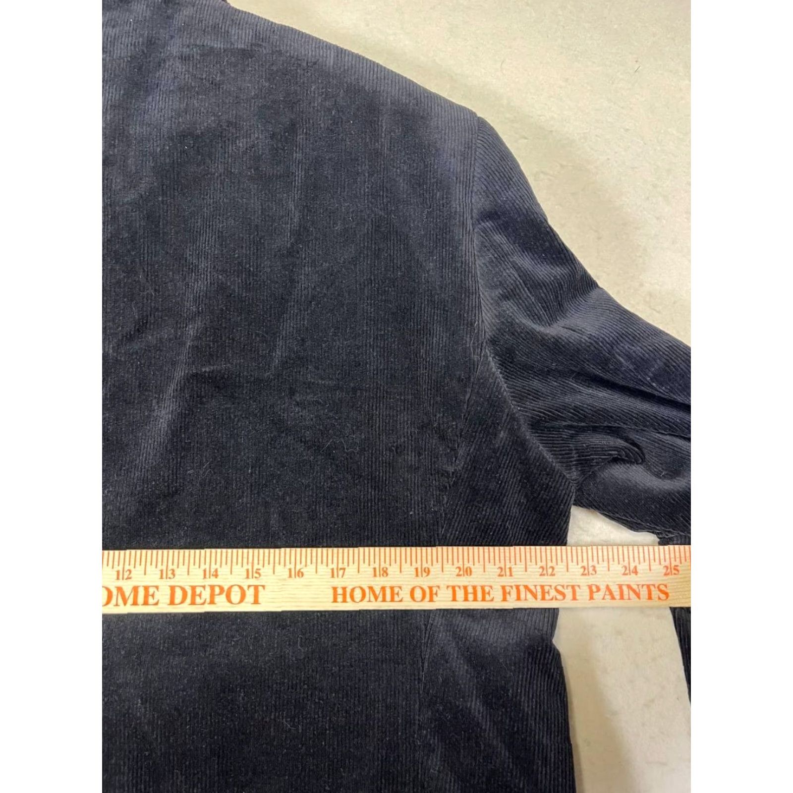 Talbots Talbots Men Velvet Sport Coat Blazer 44R Black Sports Coat 2 Piece Regular Cotton Velvet Chest 44 Mens Size 44R - 5 Thumbnail