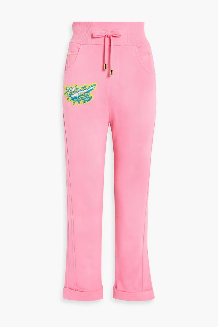 Balmain o1y0625 Sweatpant in Pink Size 28" / US 6 / IT 42 - 1 Thumbnail