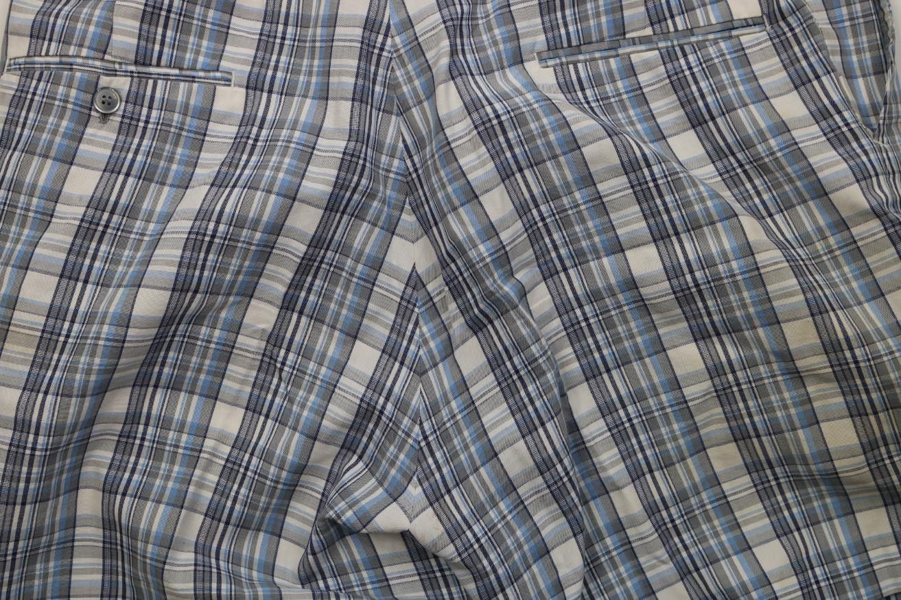 Vintage Vintage 70s Streetwear Above Knee Madras Plaid Chino Shorts Size US 36 / EU 52 - 14 Thumbnail