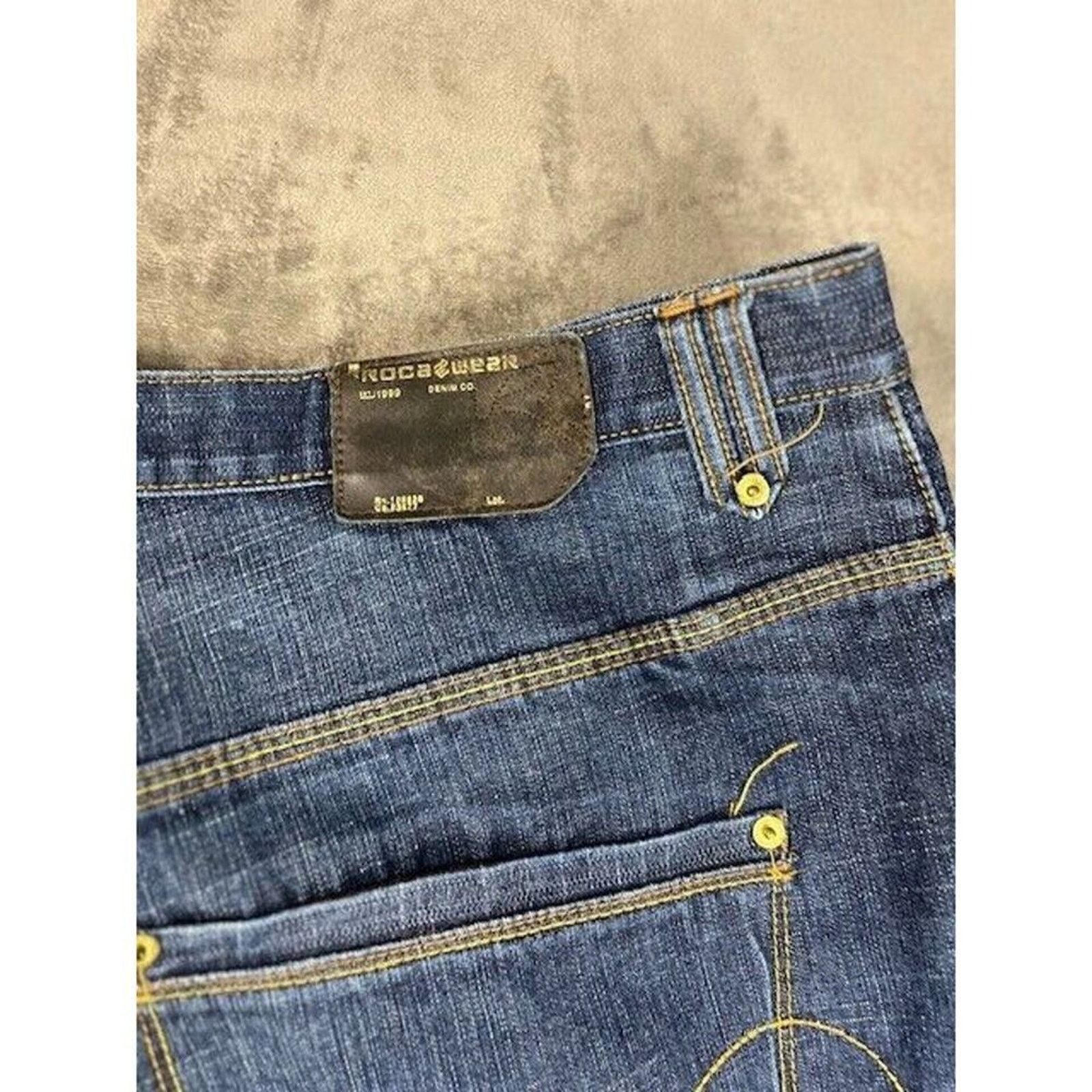 Rocawear ROCAWEAR JEANS SIZE 42 W. Dark Blue Denim Regular Fit Size US 42 / EU 58 - 8 Thumbnail