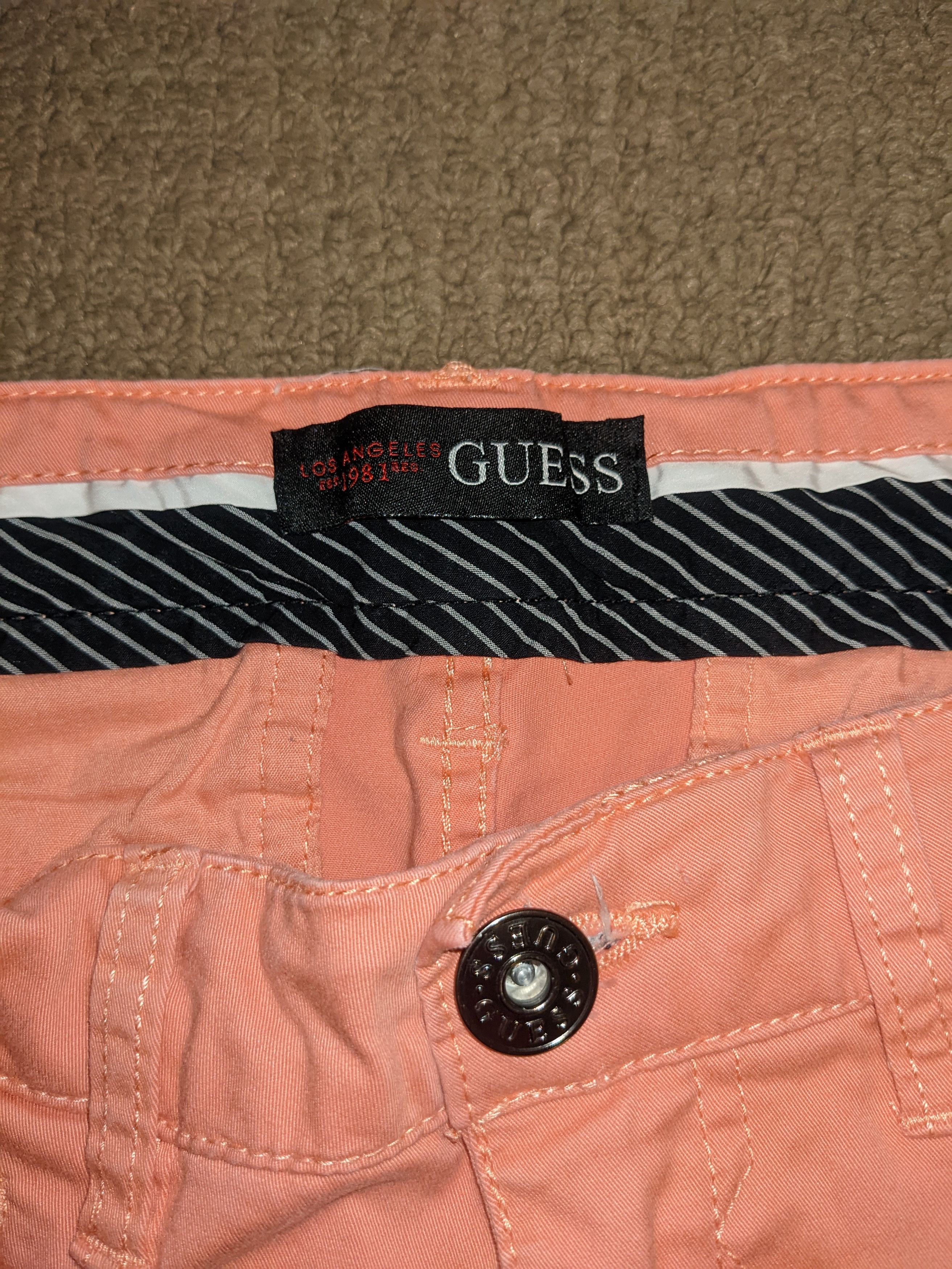Guess Pink/Light Orange Guess Shorts Size US 28 / EU 44 - 3 Thumbnail