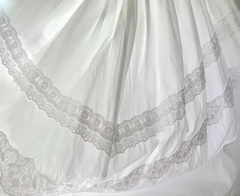 Comme des Garcons Comme Des Garcons White patchwork lace skirt 2503-Nextarro Size S / US 4 / IT 40 - 2 Thumbnail