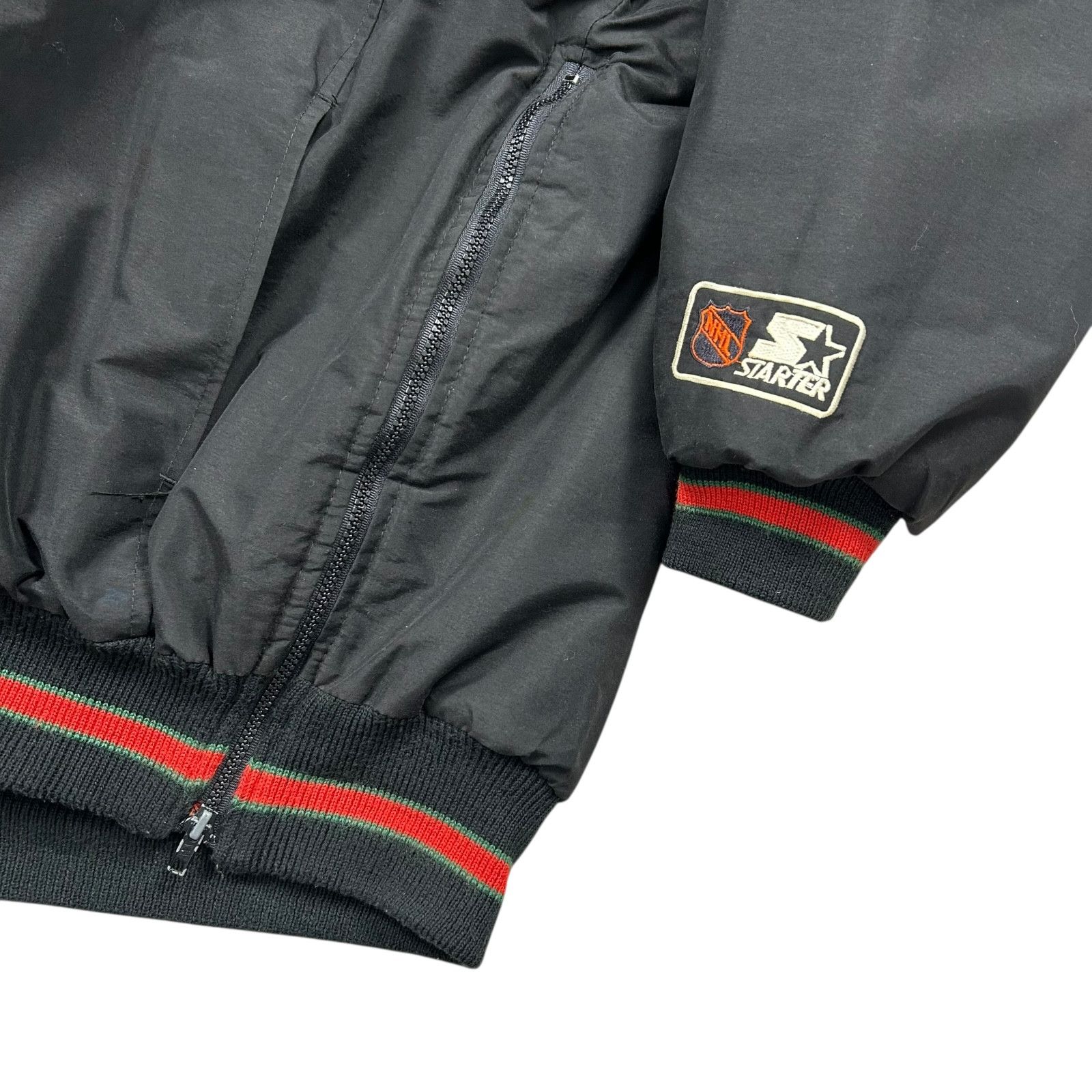 NHL VTG 90s NHL NEW JERSEY DEVILS STARTER HOODED PUFFER JACKET Size US XXL / EU 58 / 5 - 5 Thumbnail