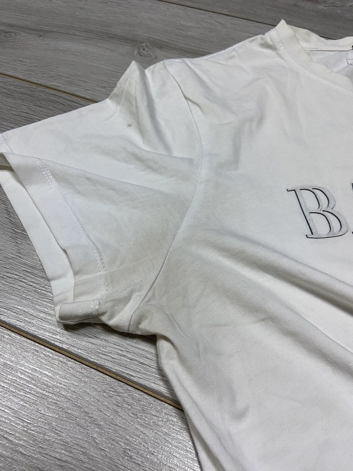 Balmain Balmain big logo spell out distressed tee t-shirt Size US XL / EU 56 / 4 - 16 Thumbnail