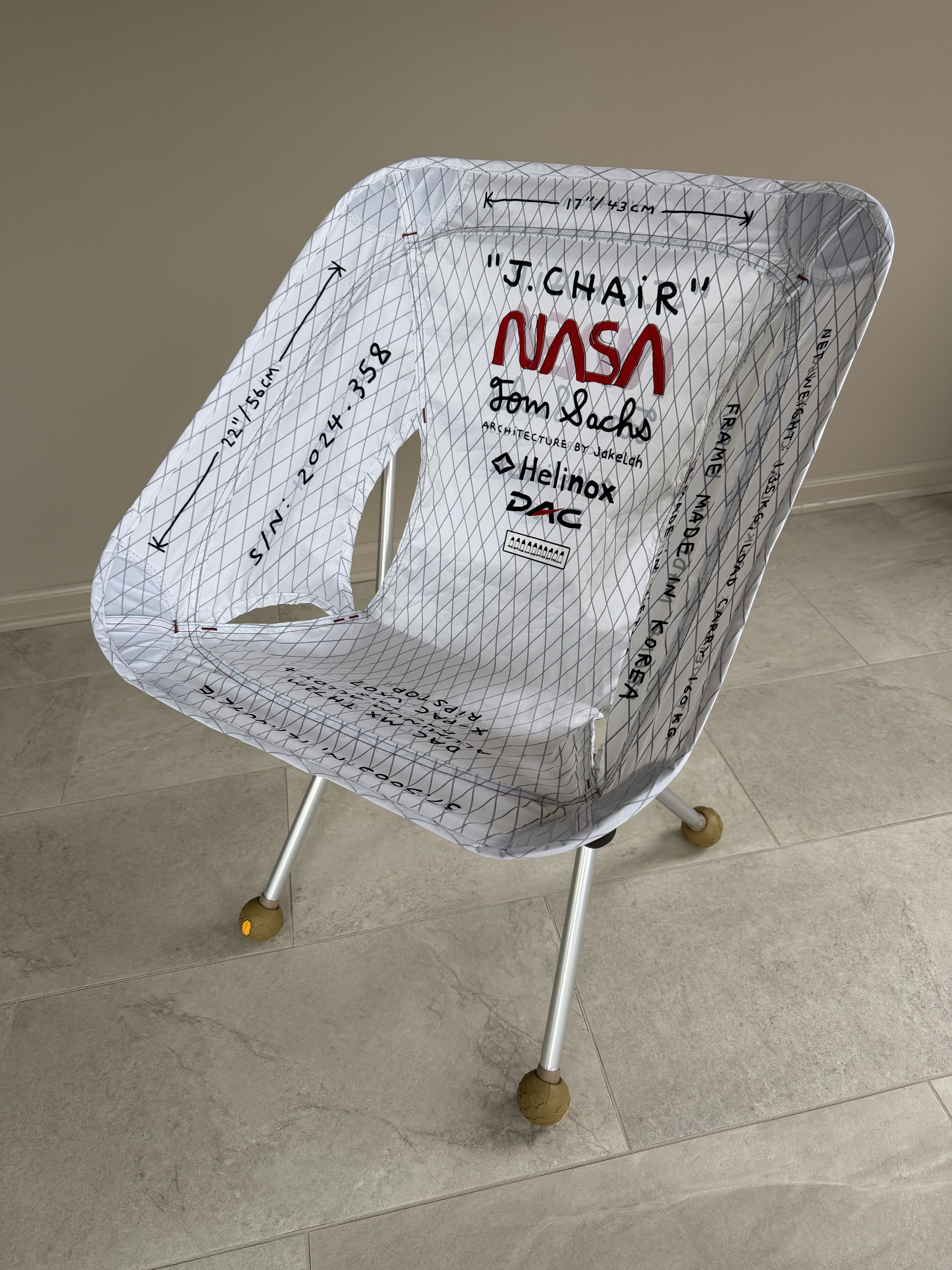 Tom Sachs Tom Sachs Helinox J. Chair in White Size ONE SIZE - 1 Thumbnail