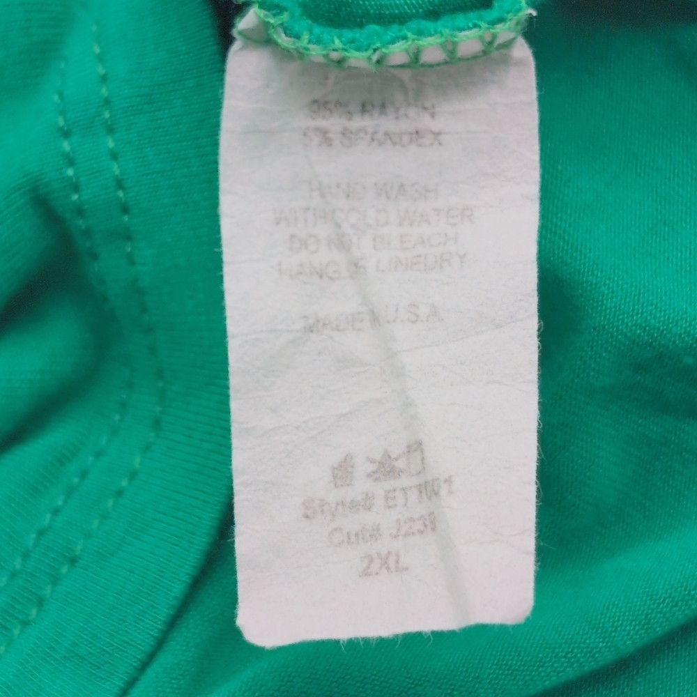 Other Eimin 2XL Pleated Green Sleeveless Women's Top Size XXL / US 16-18 / IT 52-54 - 5 Thumbnail