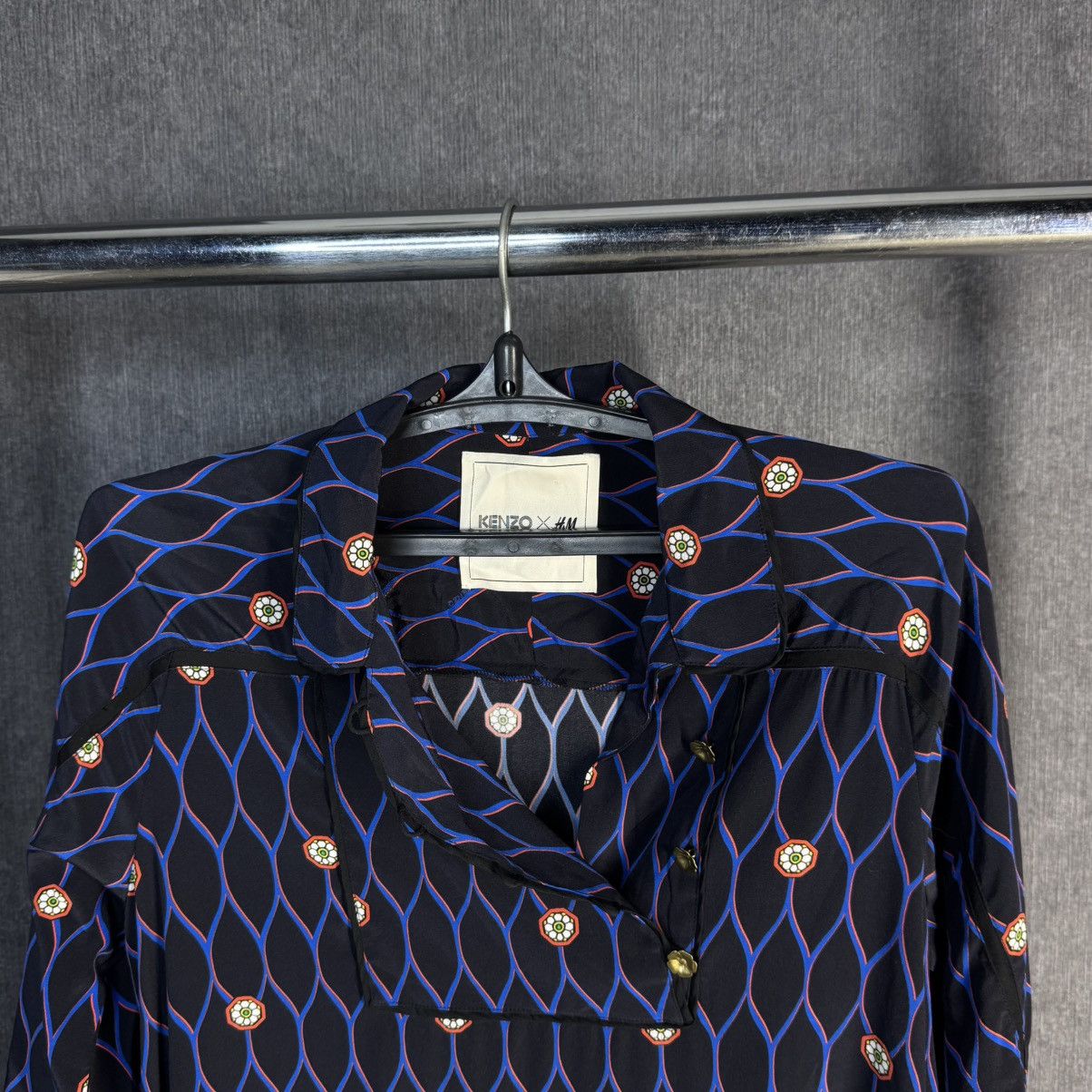 Kenzo Kenzo x H&M Pure Silk Dress Logo Print Size S Rare Collab Size S / US 4 / IT 40 - 5 Thumbnail
