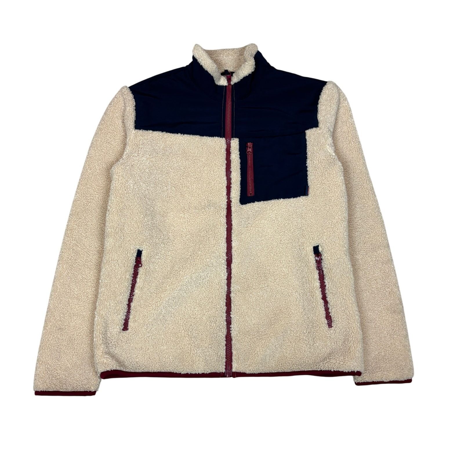 Marine Layer Marine Layer Whistler Sherpa Jacket Men's Medium Deep Pile Size US M / EU 48-50 / 2 - 1 Thumbnail