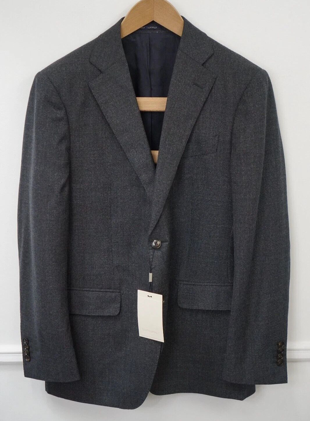 Suitsupply Men Suitsupply Blazer Napoli Reda Grey Wool S110 UK/US40 Size 40R - 1 Thumbnail