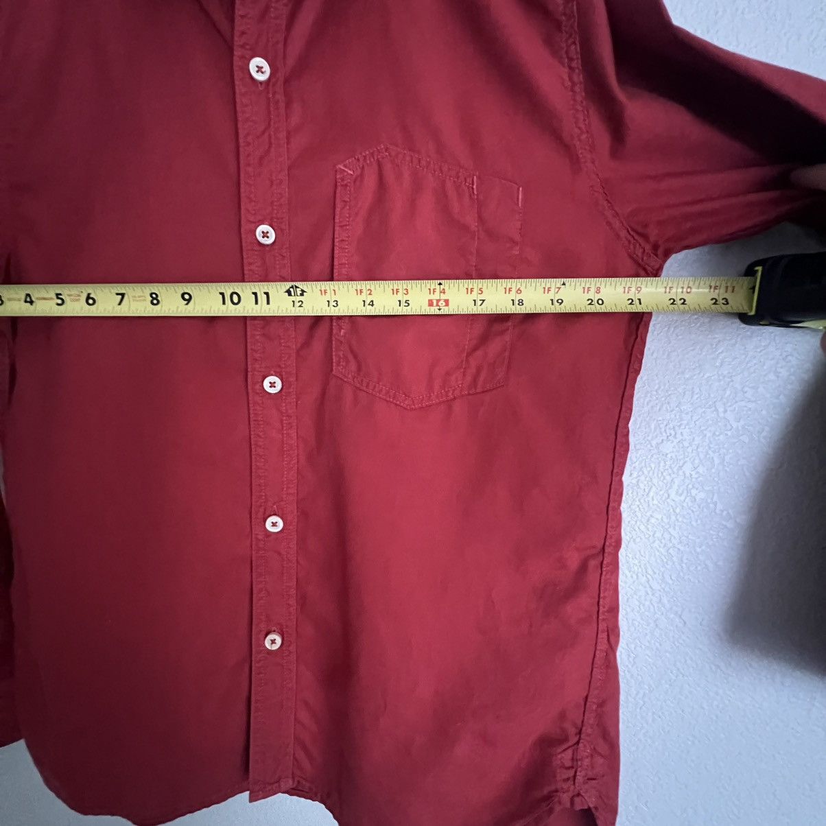 OMNIGOD OMNIGOD Japan Men’s Club Collar Button Up Shirt Size 3 Red Size US M / EU 48-50 / 2 - 7 Thumbnail