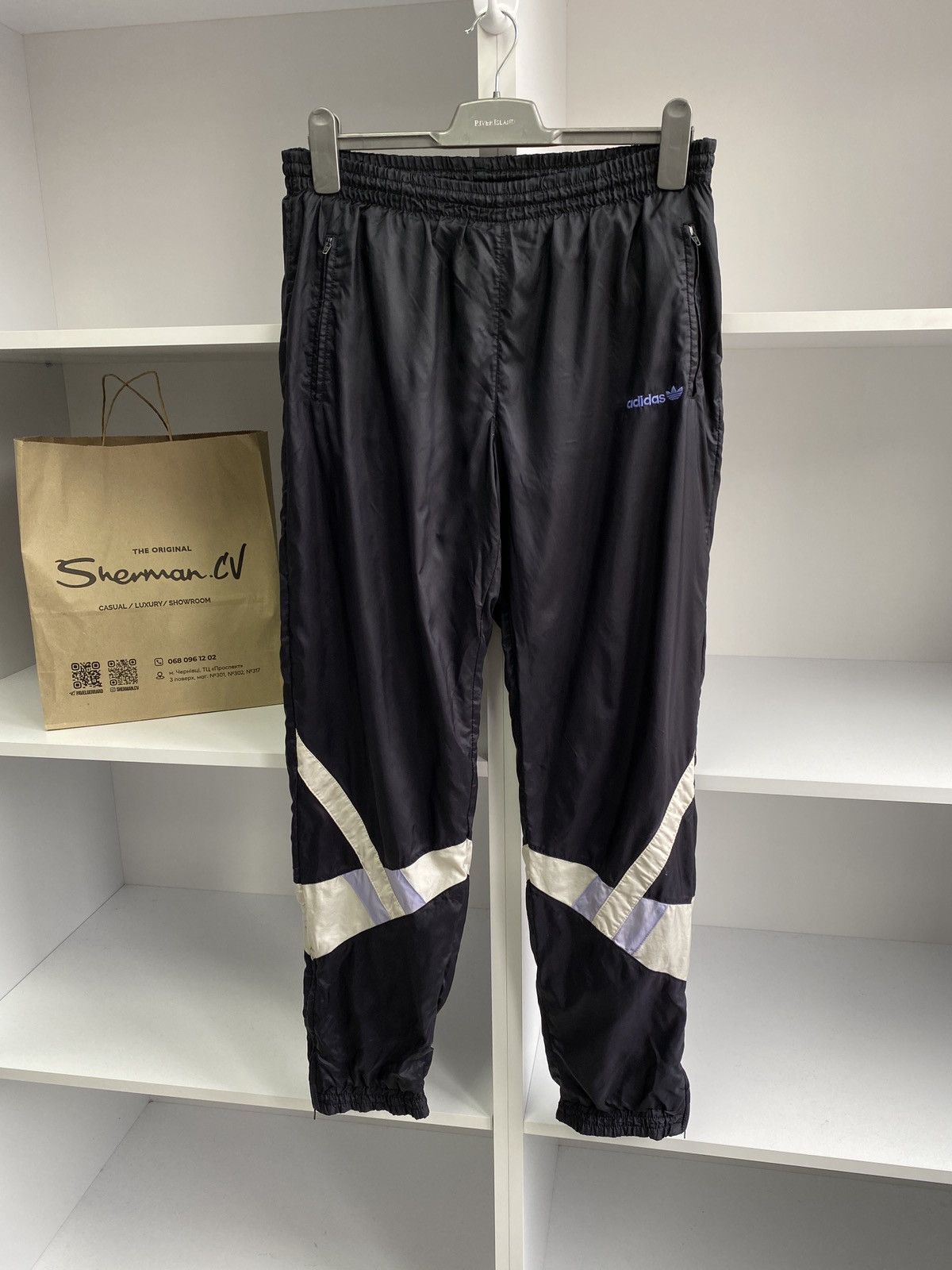 Adidas × Vintage Vintage Adidas Nylon Drill Track Pants 90S Size US 31 - 4 Thumbnail