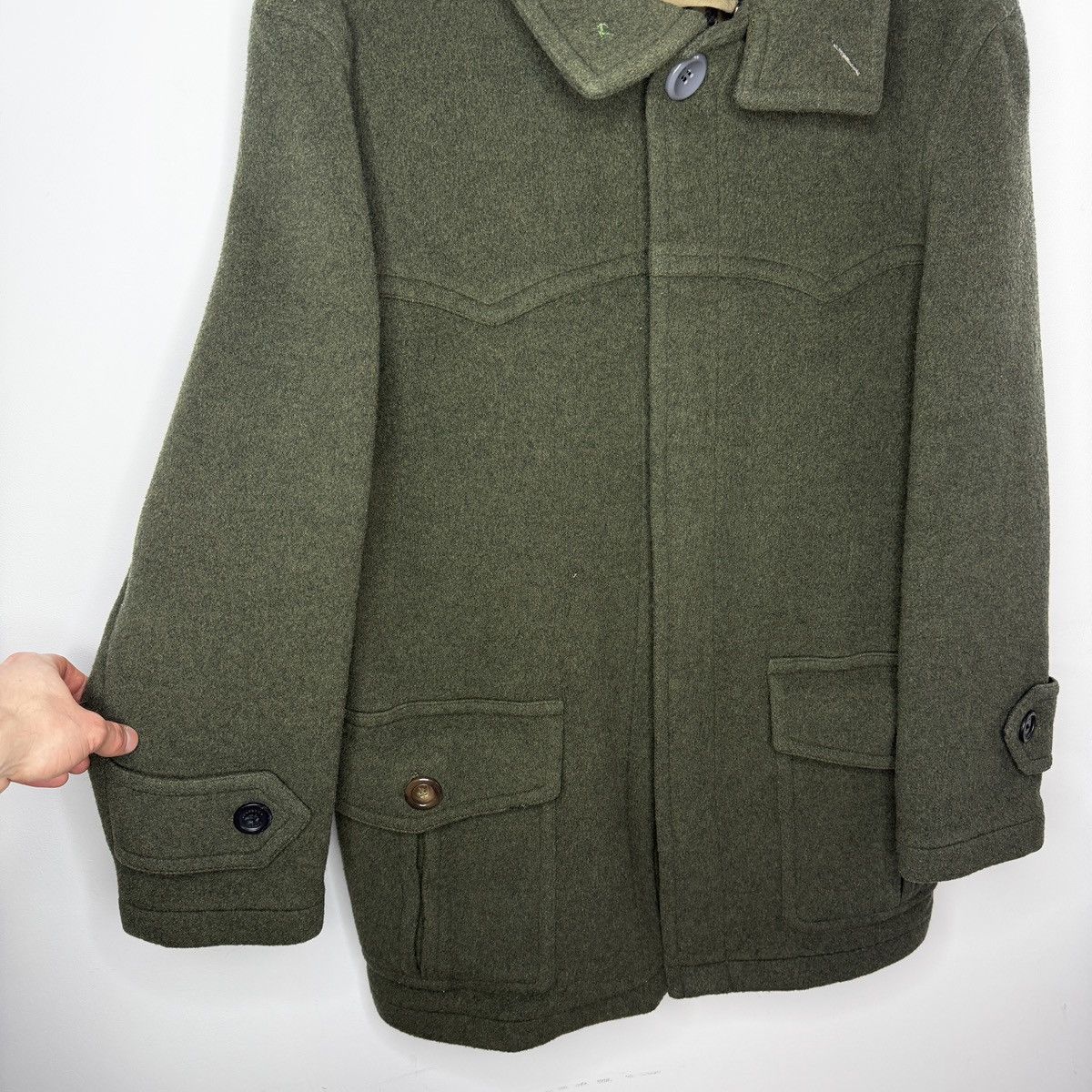 Burberry Burberry Wool Green Coat Size 50 Avant Garde Nova Check Size US M / EU 48-50 / 2 - 7 Thumbnail