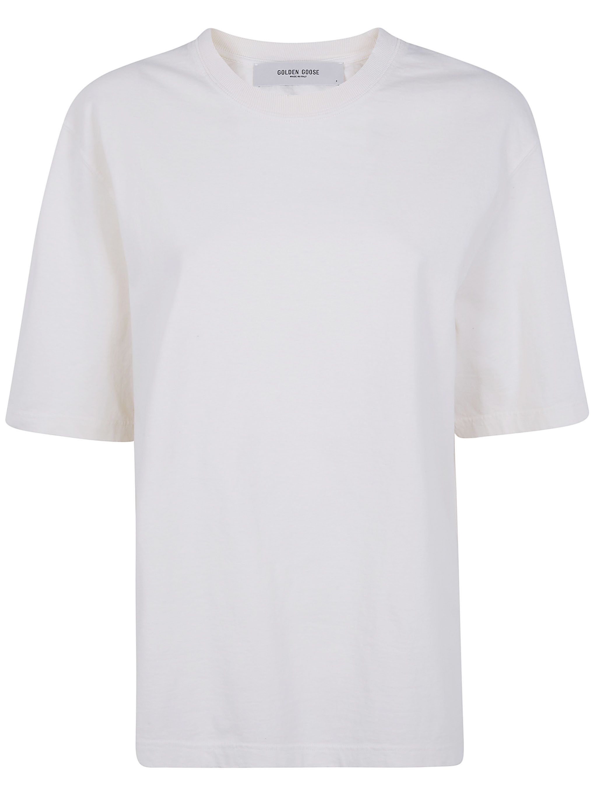RELAXED FIT T-SHIRT COTTON JERSEY LOGO PATCH