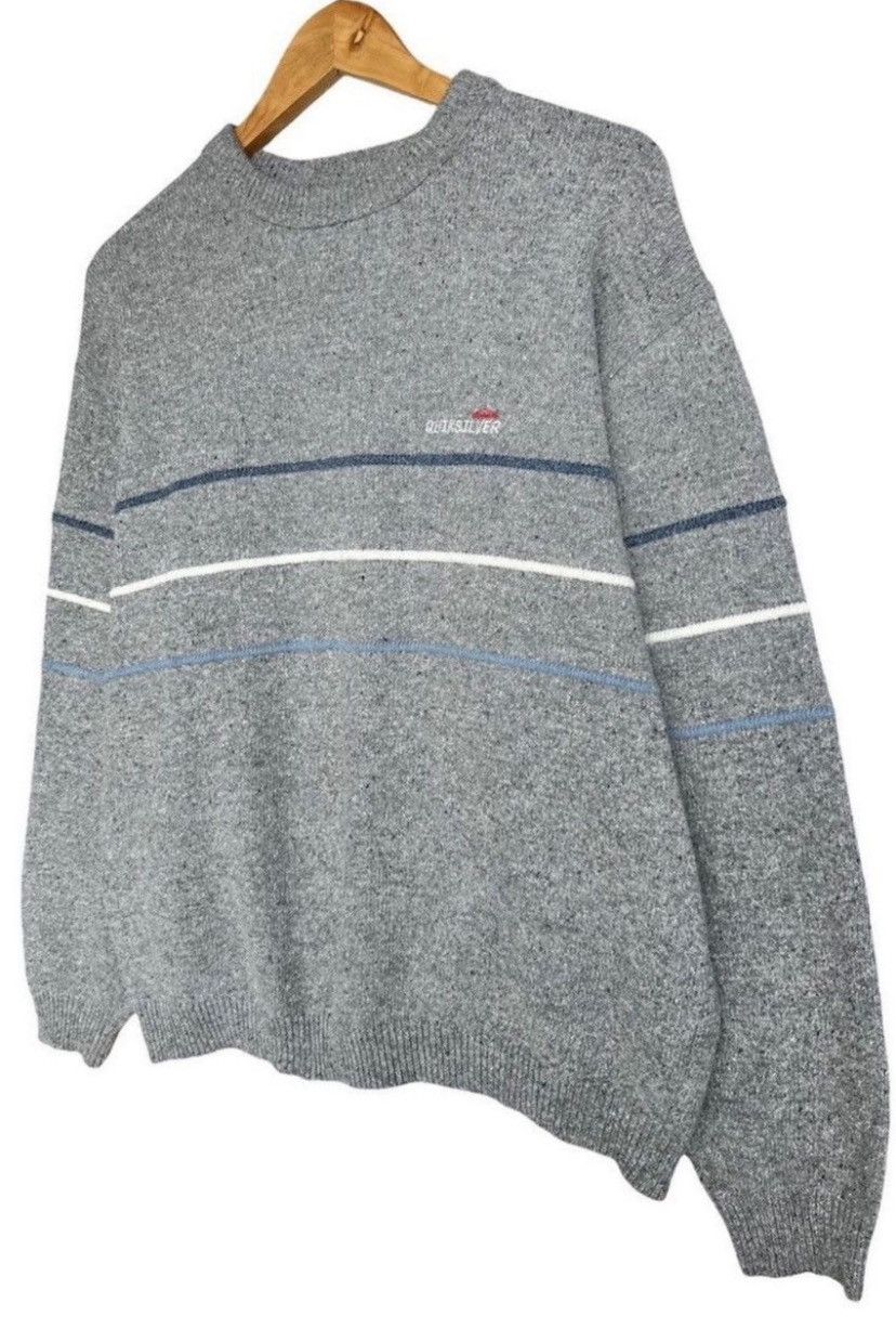Quiksilver Vintage Quiksilver Crewneck Knitwear Grey Sweatshirt Size US L / EU 52-54 / 3 - 4 Thumbnail