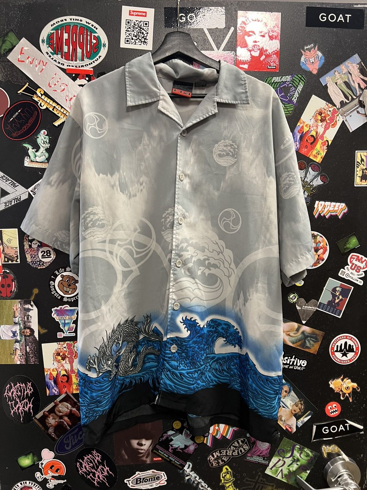 Vintage Vintage Y2K Japanese Style Dragon Button Up Shirt Size US L / EU 52-54 / 3 - 1 Thumbnail
