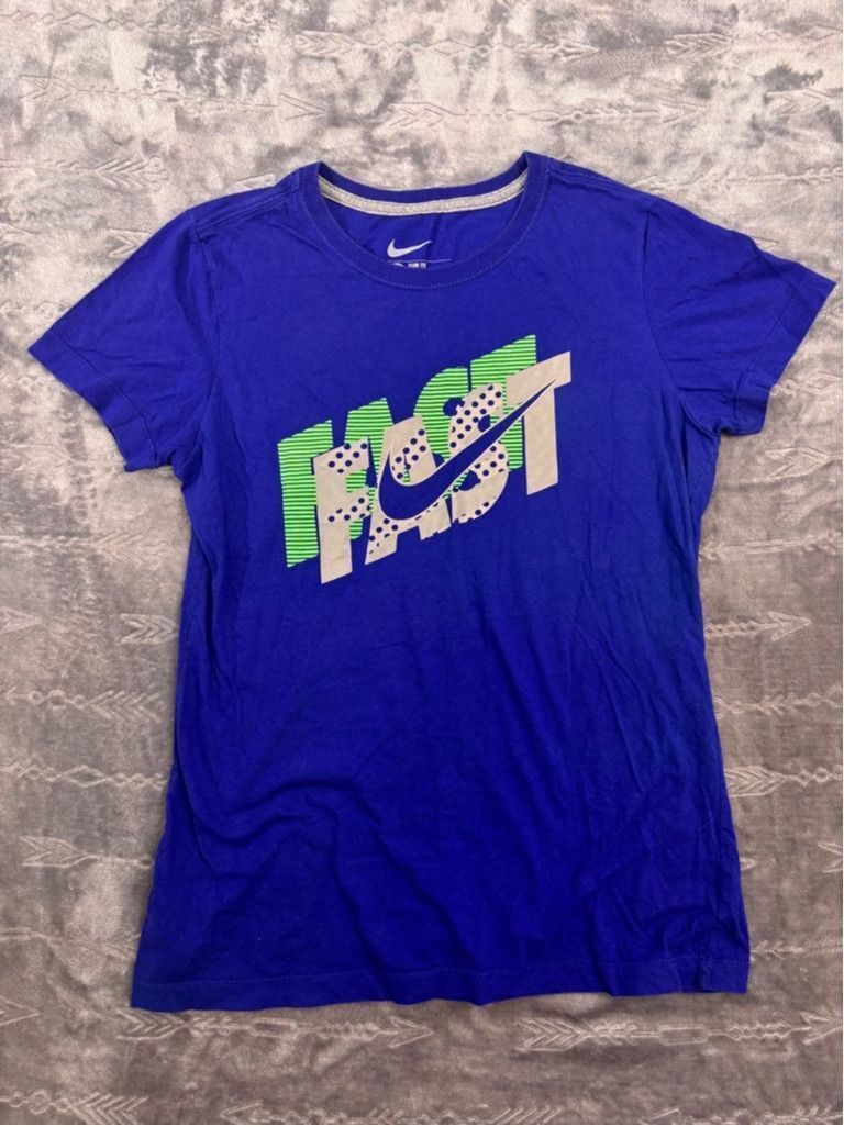 Nike Women's Nike T-shirt Size L Blue Size L / US 10 / IT 46 - 1 Thumbnail