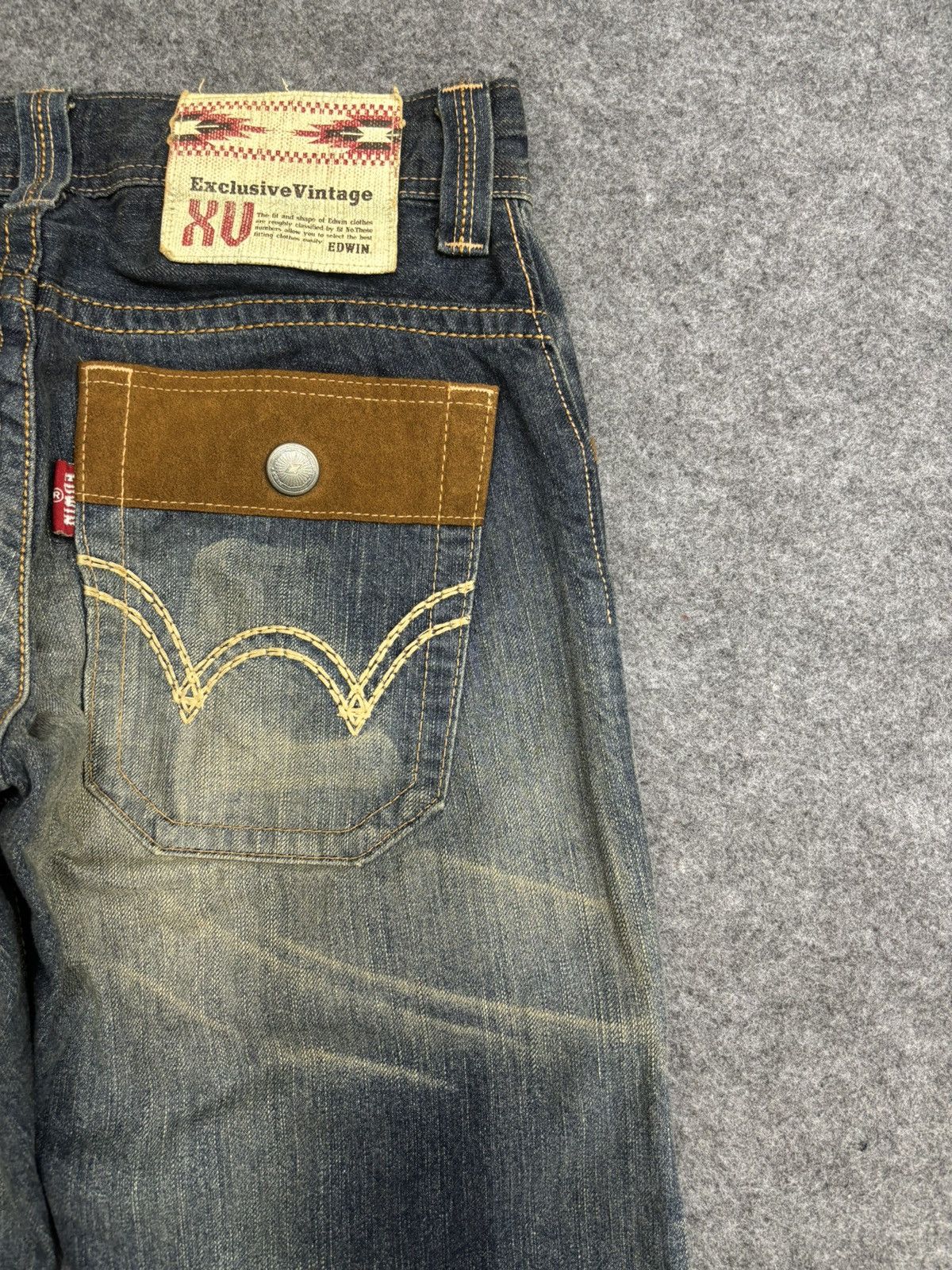 Edwin 💥Bush Denim💥Sick 90s Style Rust Wash Edwin Bush Denim F520 Size US 31 - 13 Thumbnail