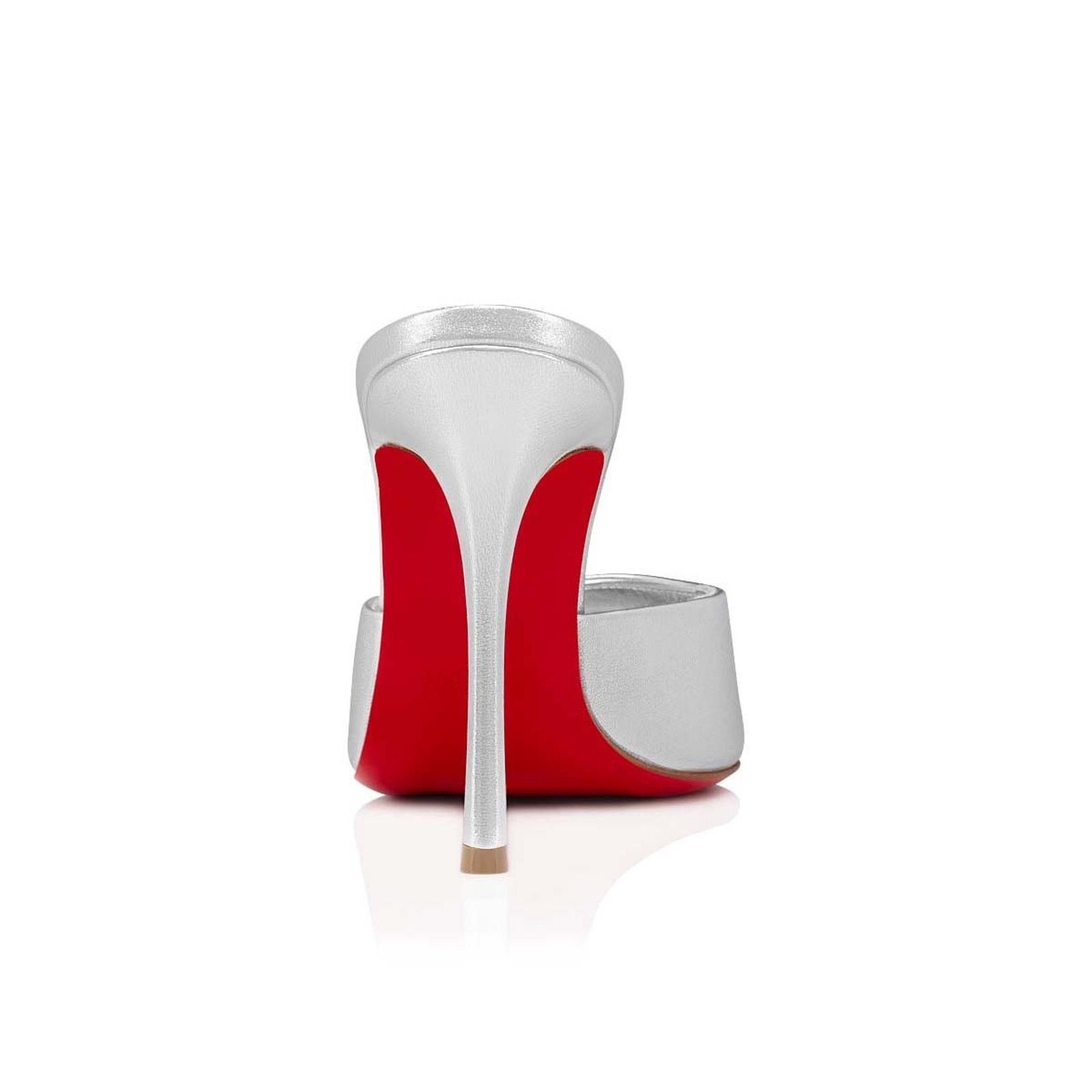 Christian Louboutin Christian Louboutin Me Dolly Silver Nappa Backless Mule 39 Size US 9 / IT 39 - 13 Thumbnail