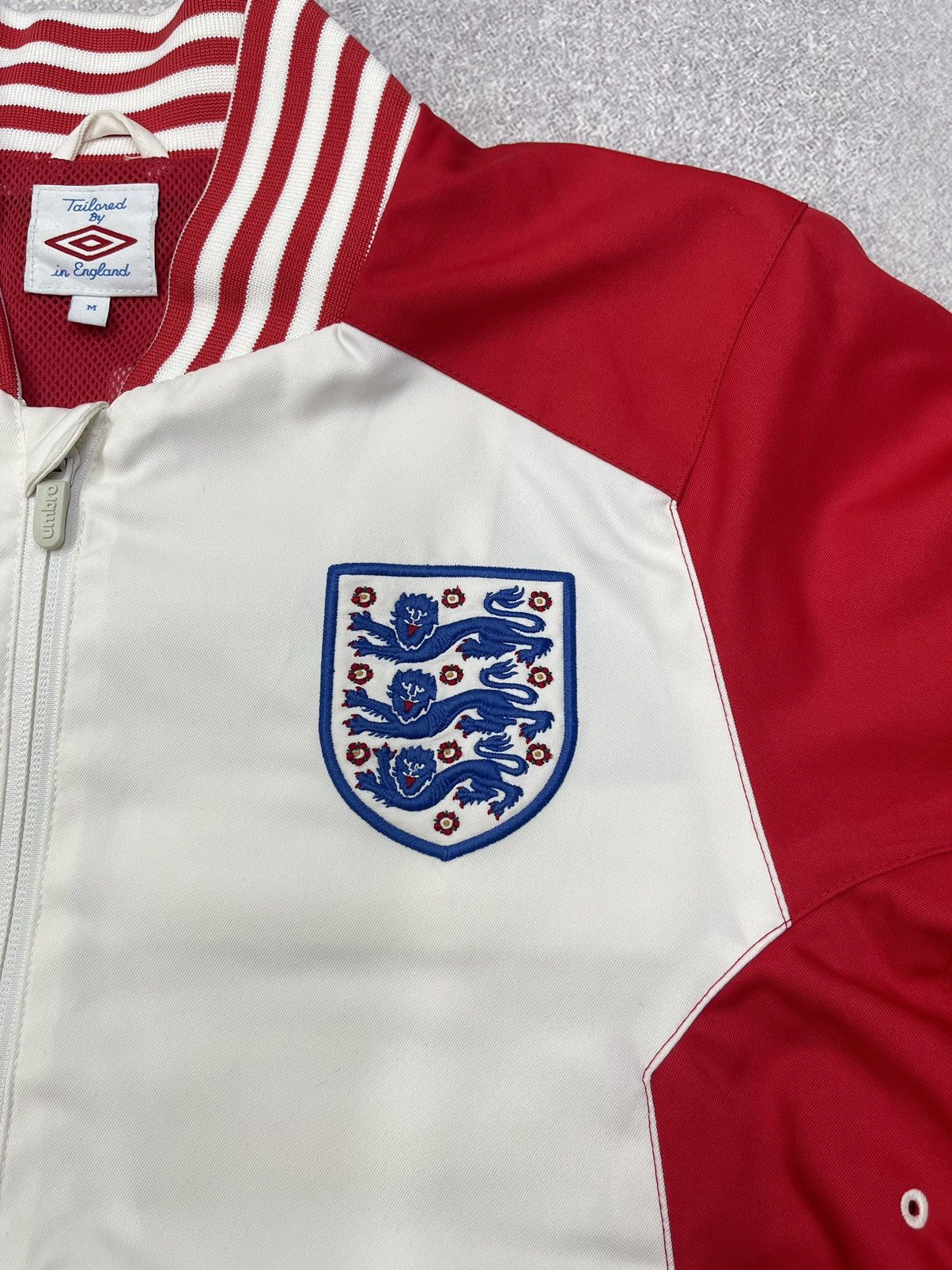 Umbro Vintage Umbro England Track Bomber Jacket Soccer Football Size US M / EU 48-50 / 2 - 6 Thumbnail