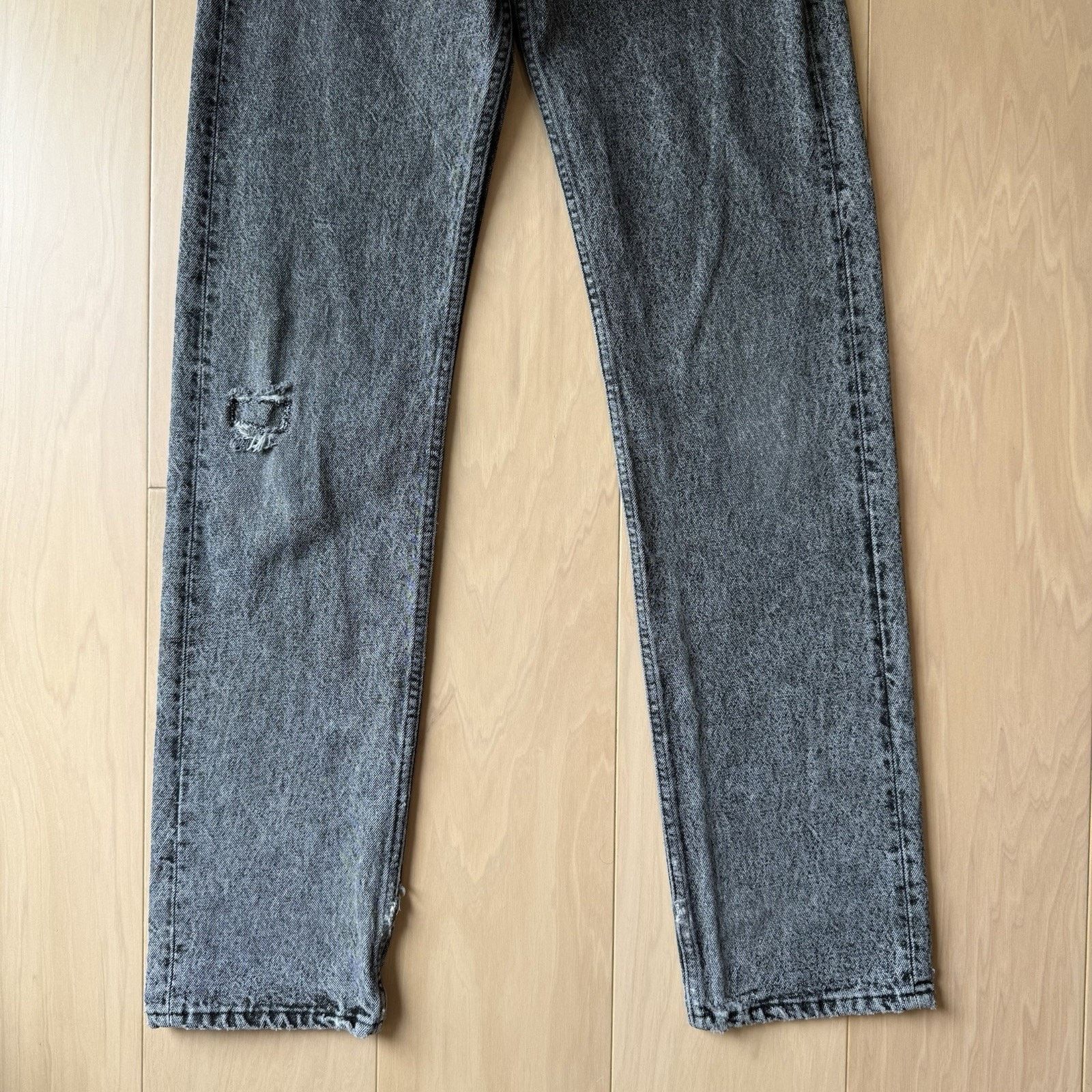 Levi's × Vintage Vintage Levis 501 Jeans 29 Black Stone Wash 80s Denim USA Size US 29 - 3 Thumbnail