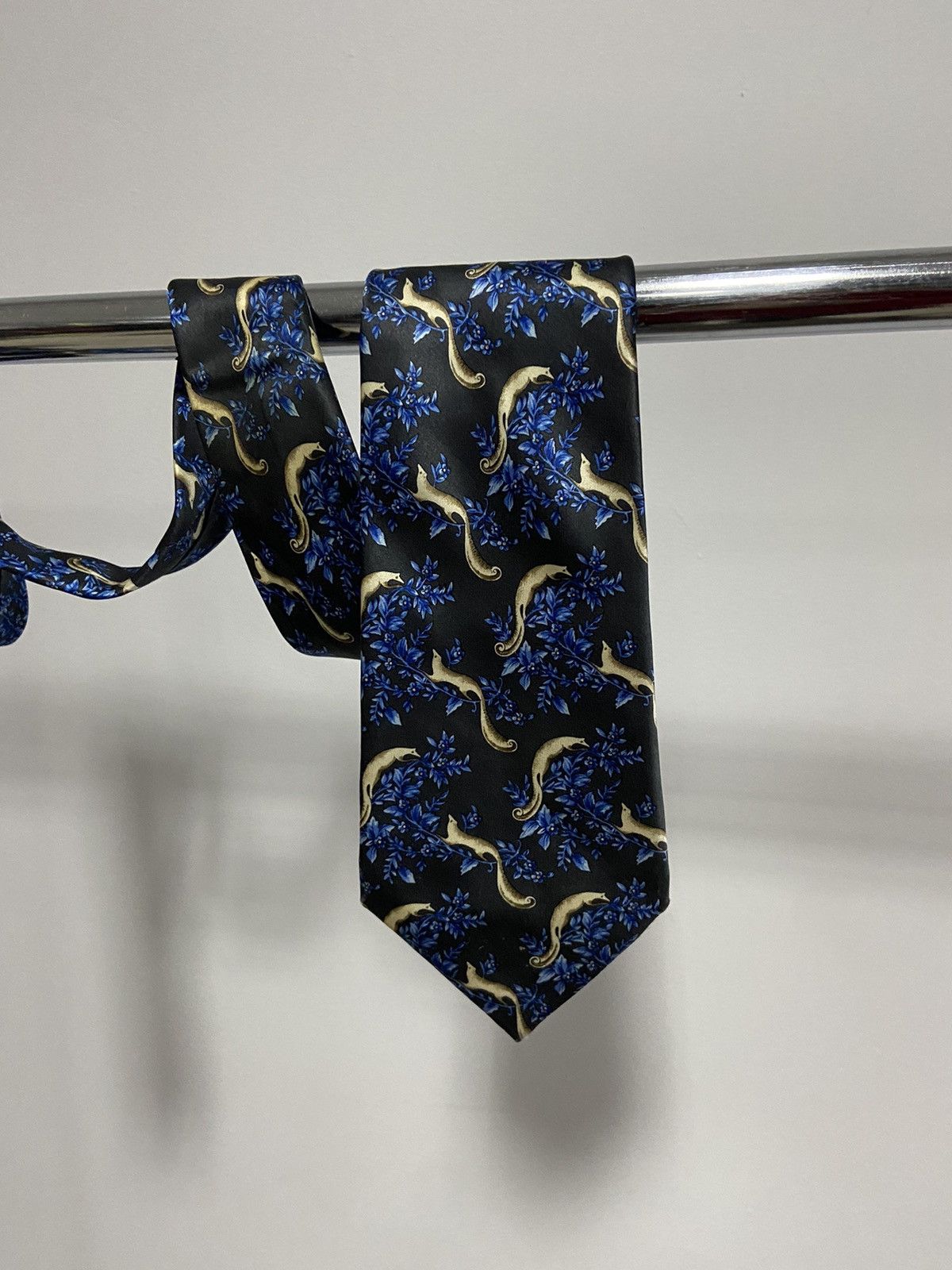 Lanvin × Vintage Lanvin Paris Tie Vintage Luxury Made in Italy overprint Size ONE SIZE - 2 Thumbnail