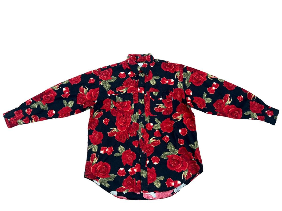 Karl Helmut Vintage Karl Helmut Japan Psychedelic Roses Button Shirt Size US M / EU 48-50 / 2 - 1 Thumbnail