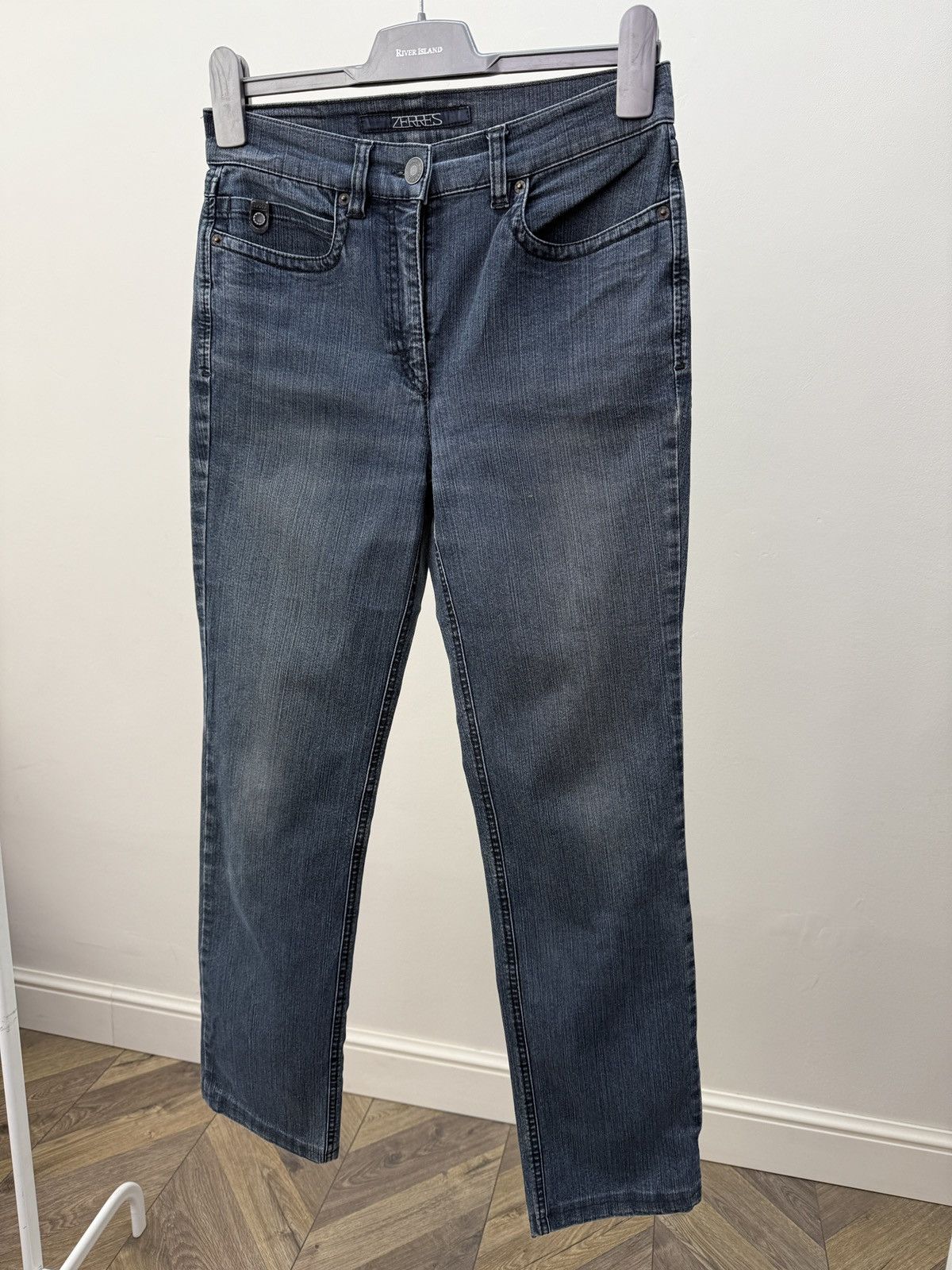 Other Vintage Zerres Women’s Stretch Jeans Straight Leg Size 27" / US 4 / IT 40 - 3 Thumbnail