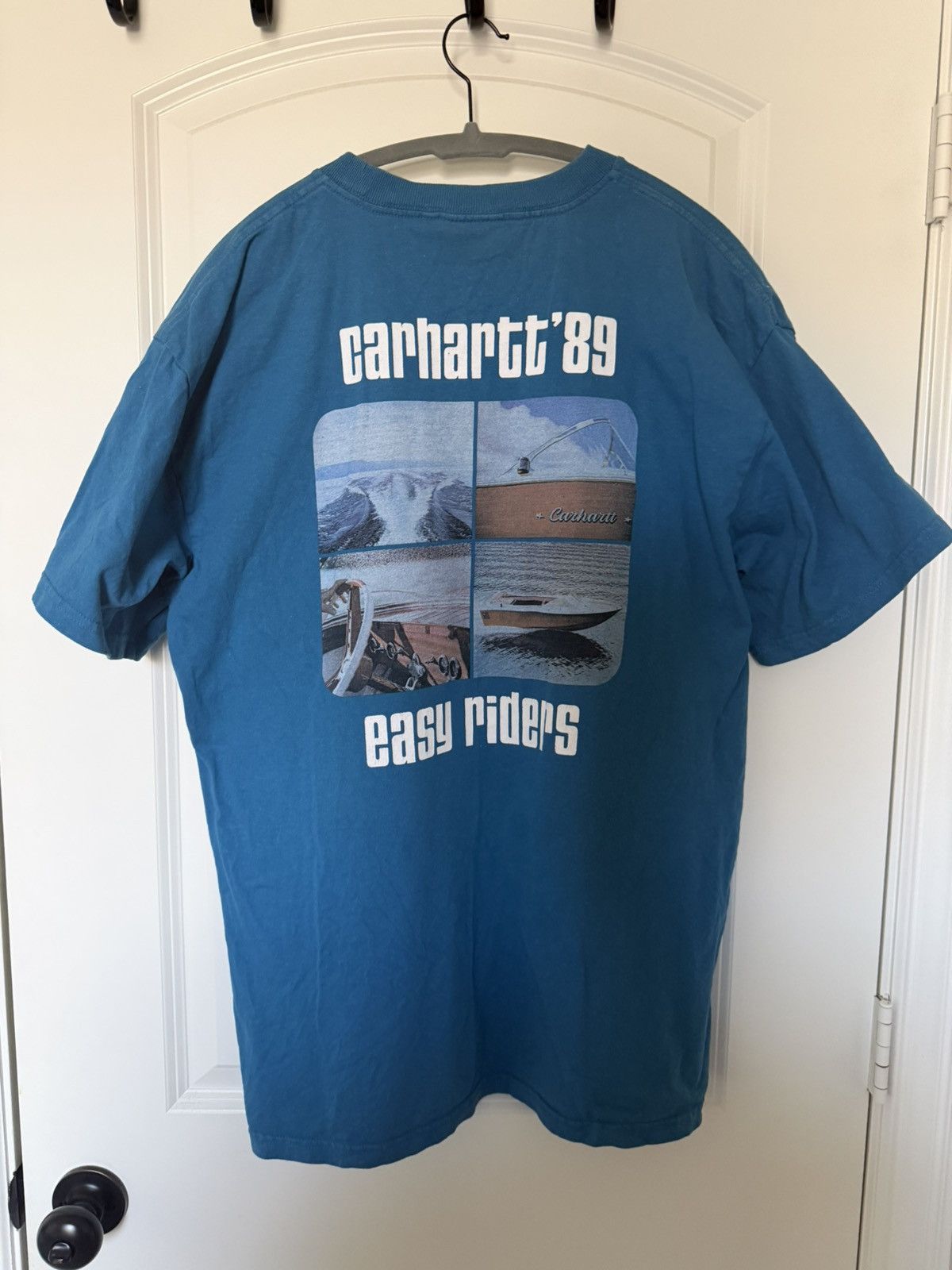 Carhartt Wip CARHARTT WIP S/S RIDERS T-SHIRT AMALFI HEAVY ENYME WASH Size US L / EU 52-54 / 3 - 2 Thumbnail