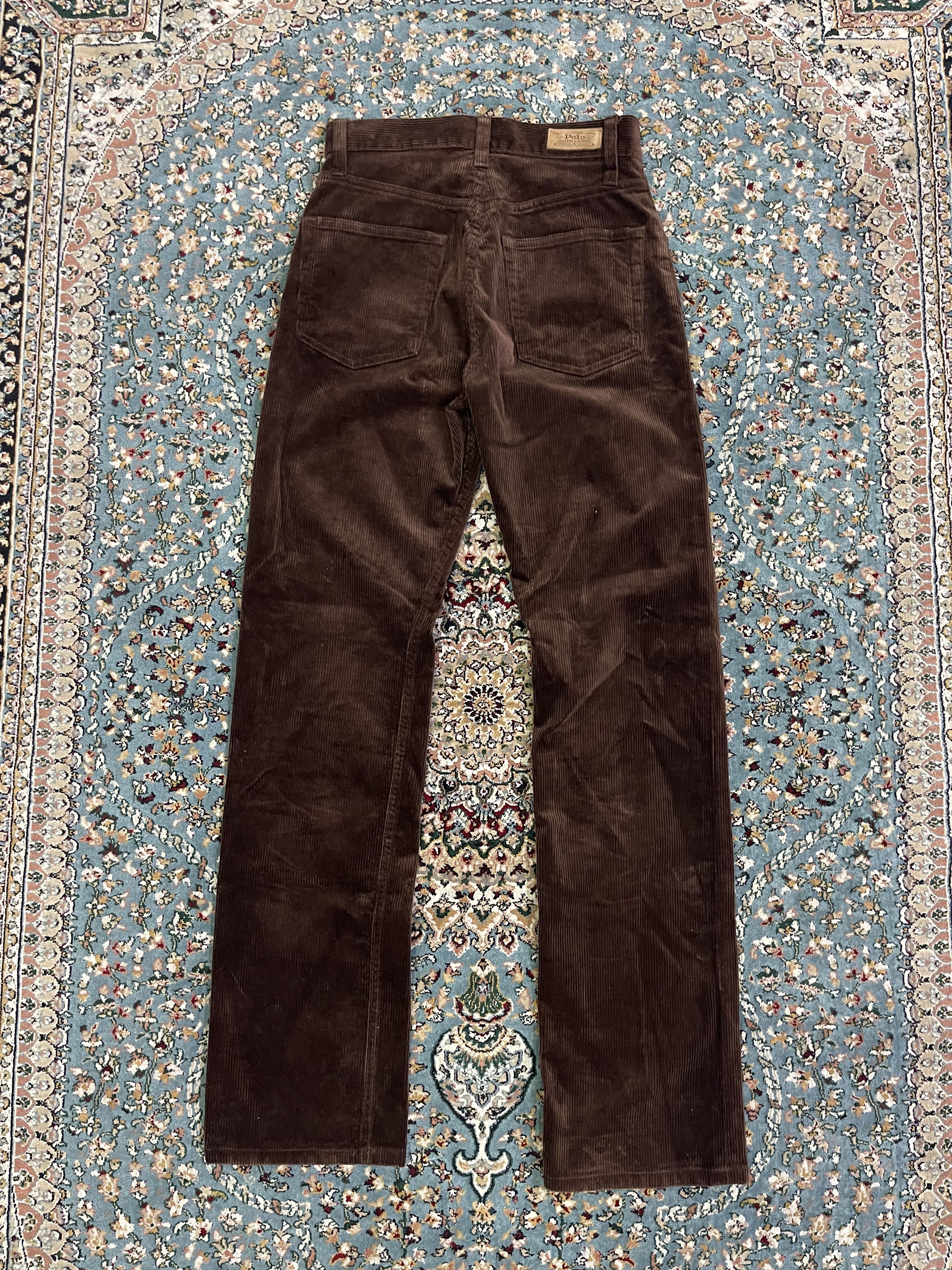 Polo Ralph Lauren Straight Fit High-Rise Corduroy Trousers Pant Size 26" / US 2 / IT 38 - 13 Thumbnail