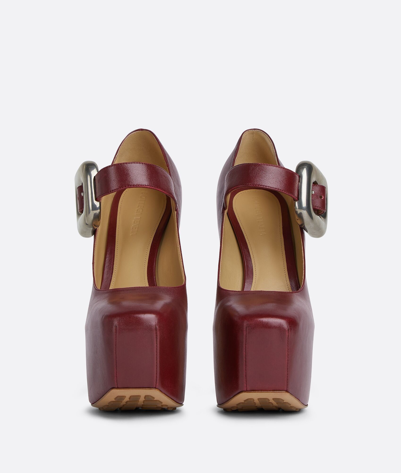 Bottega Veneta o1n1vont1024 Mostra Mary-Jane Pumps in Cherry Size US 6 / IT 36 - 2 Thumbnail