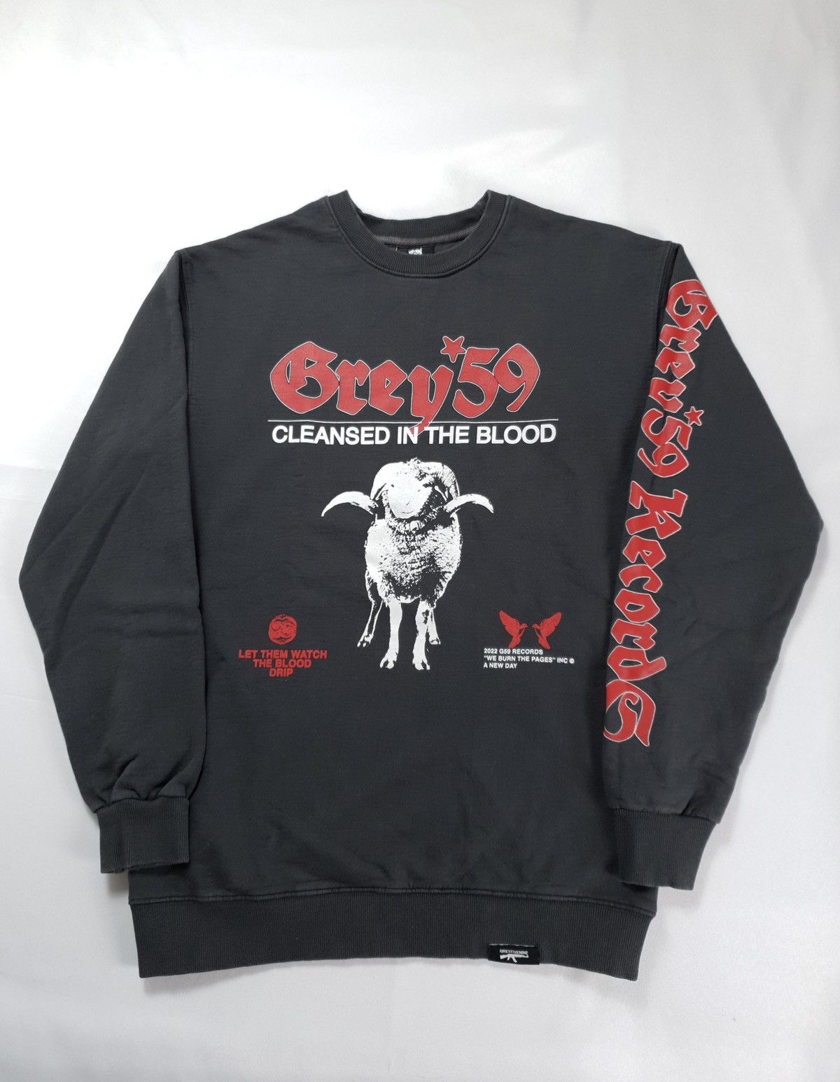 G59 Records G*59 Blood Of The Lamb Crewneck (2022) Size US L / EU 52-54 / 3 - 1 Thumbnail