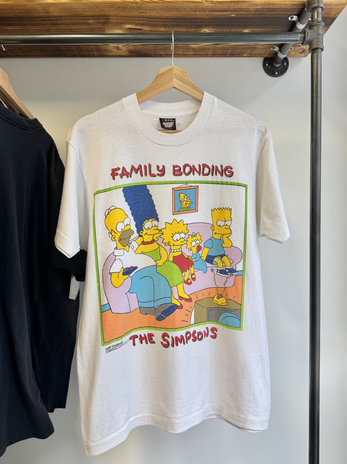 The Simpsons 1989 The Simpsons “Family Bonding” tee Size US L / EU 52-54 / 3 - 2 Thumbnail