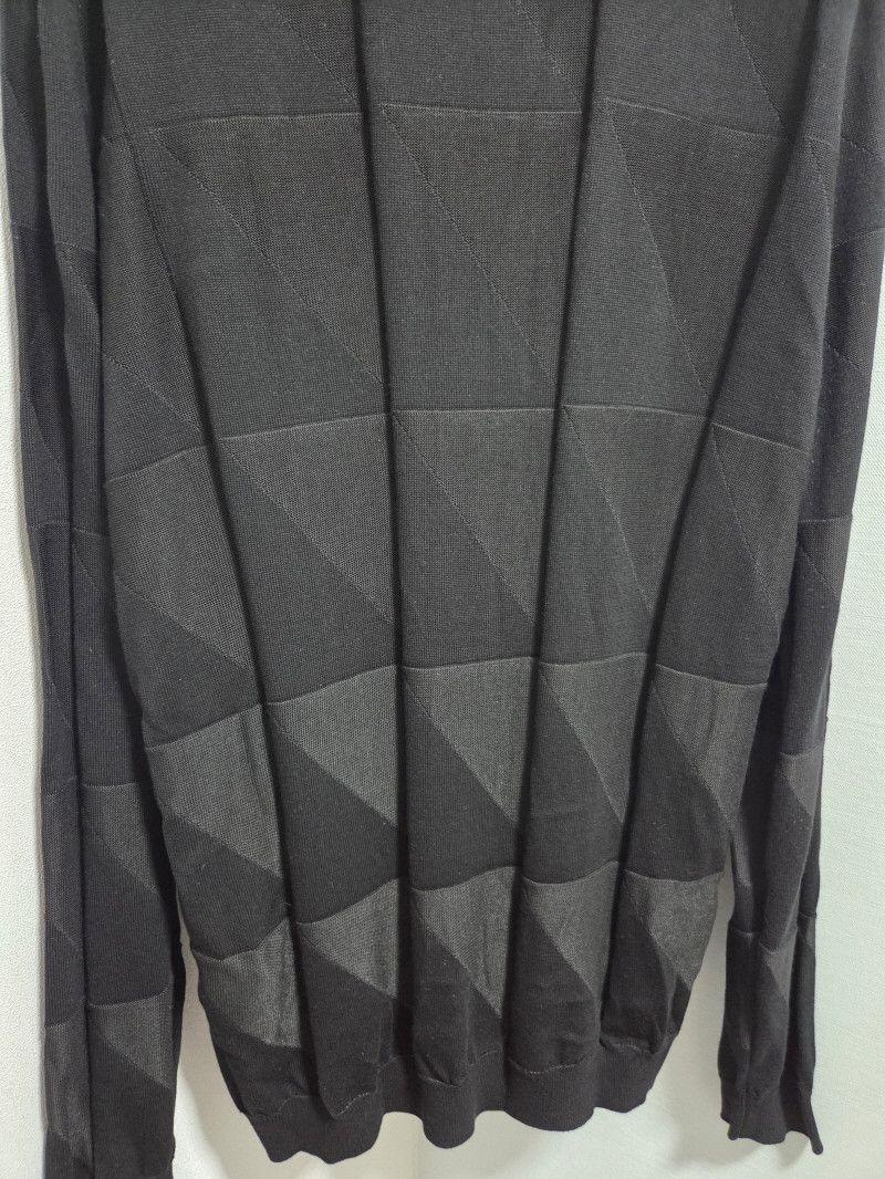 Emporio Armani Emporio Armani Patterned Triangle Light Knit Size US M / EU 48-50 / 2 - 6 Thumbnail