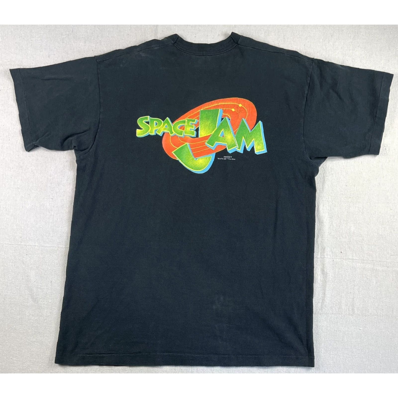 Vintage VINTAGE Warner Bros. Space Jam T-Shirt XL Black Bugs Bunny Movie Promo 1996 Mens Size US XL / EU 56 / 4 - 2 Thumbnail