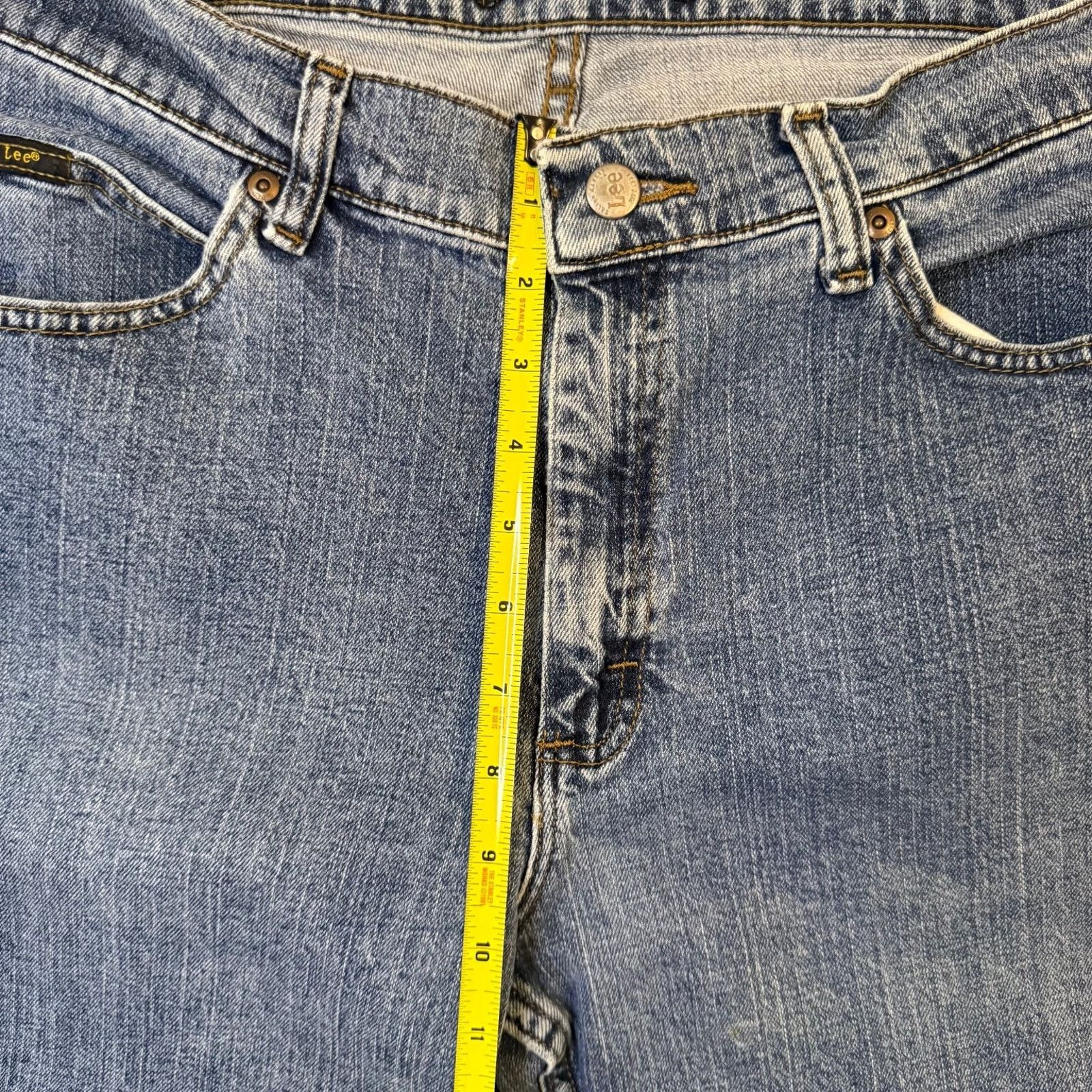 Lee Lee Men's Jeans Blue Denim Regular Fit Straight Leg Size 32 Size US 32 / EU 48 - 4 Thumbnail