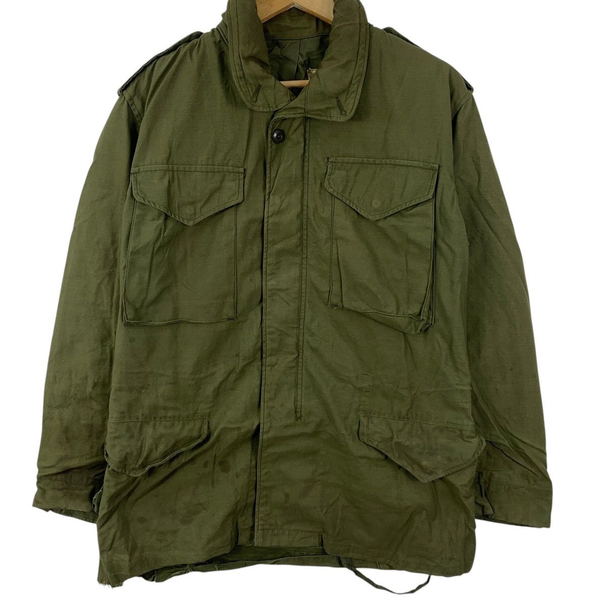Alpha Industries Vintage ALPHA INDUSTRIES M-65 Field Military Jacket Parka Size US S / EU 44-46 / 1 - 6 Thumbnail