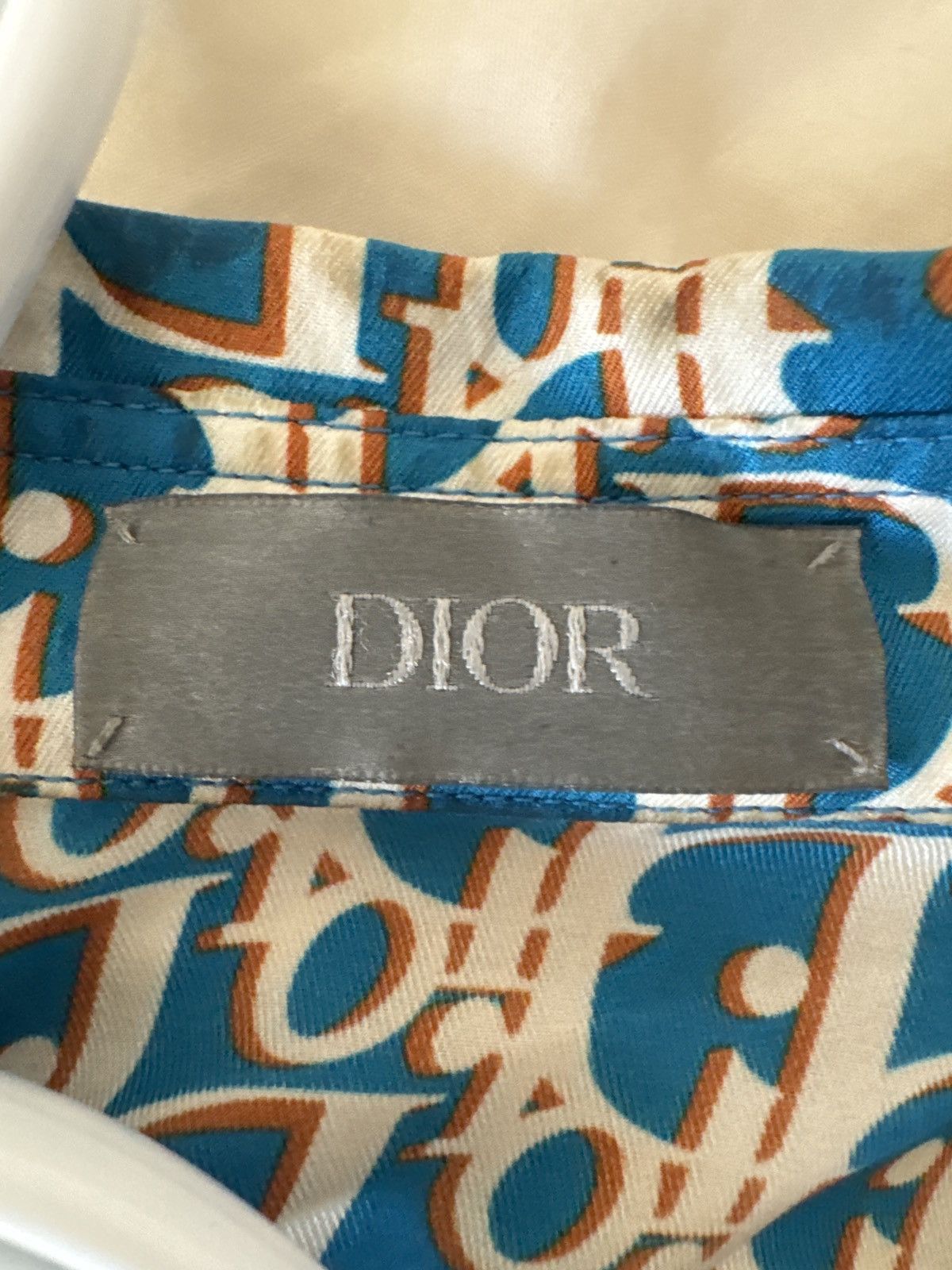 Dior DIOR OBLIQUE SILK SHIRT BLUE Size US L / EU 52-54 / 3 - 8 Thumbnail