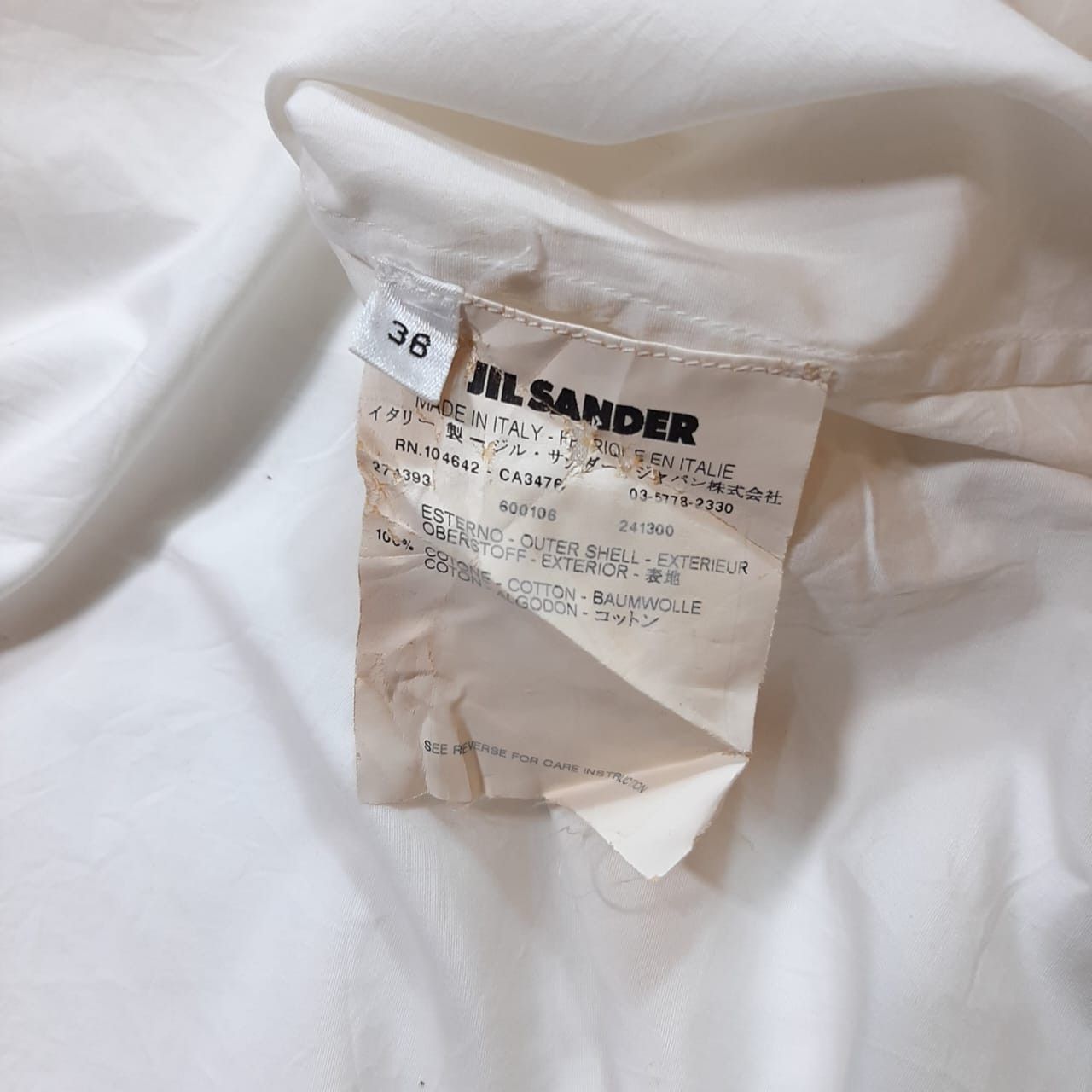 Jil Sander × Raf Simons Jil sander hiden button shirt Size US S / EU 44-46 / 1 - 4 Thumbnail