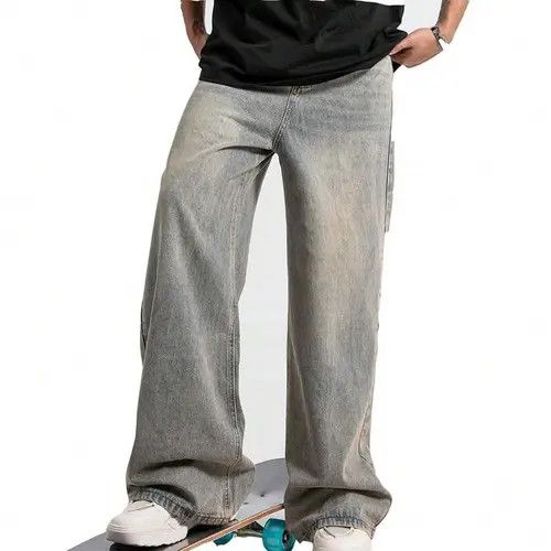 Jean × Vintage VINTAGE RETRO 90s skate jeans pants Size US 32 / EU 48 - 1 Thumbnail