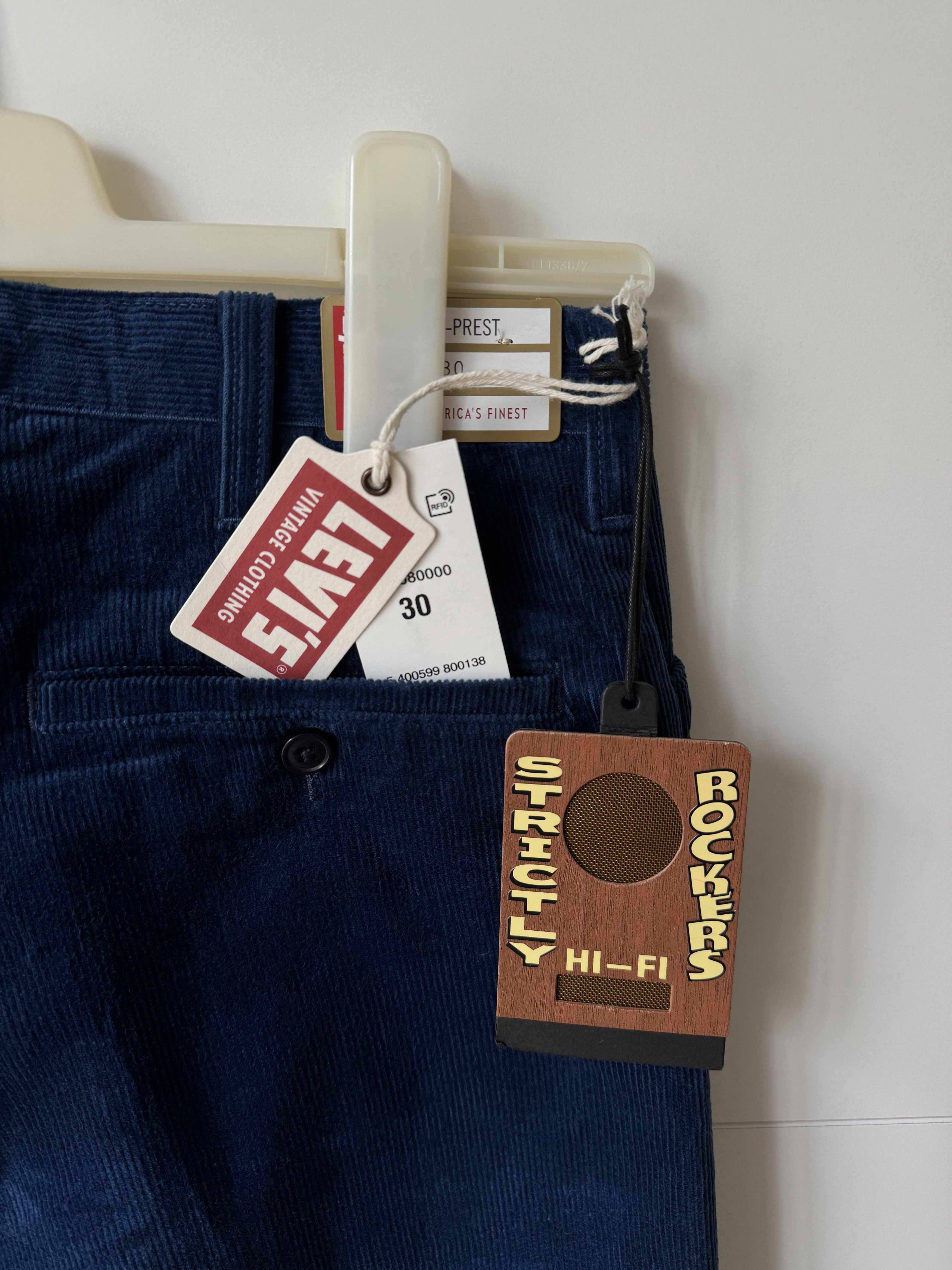 Levi's Vintage Clothing [30] 1960s Sta-Prest Corduroy Trousers (FW18) Size US 30 / EU 46 - 11 Thumbnail