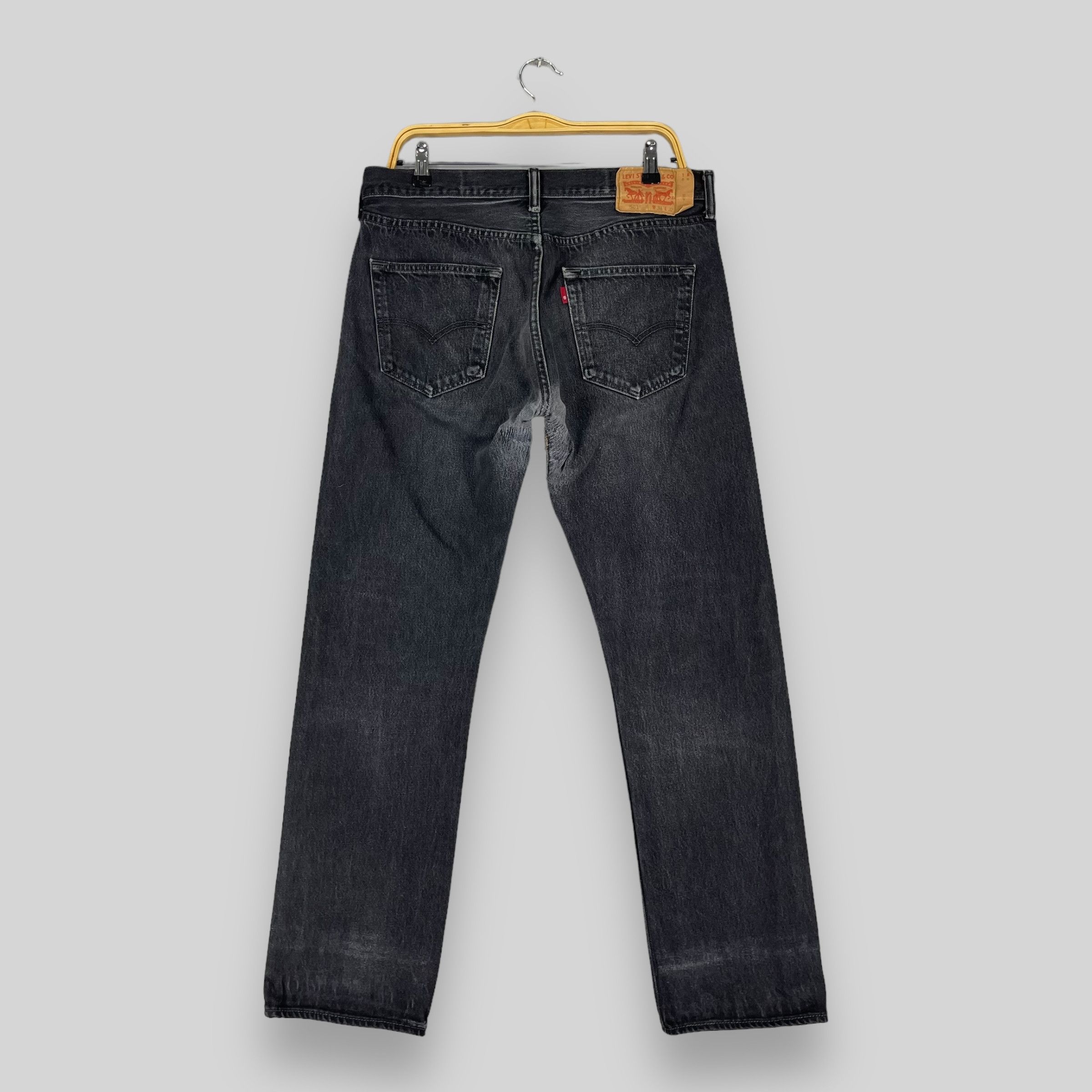 Levi's × Vintage Vintage Distressed Levis 501 Button Fly Reinforced Jeans Size US 34 / EU 50 - 8 Thumbnail