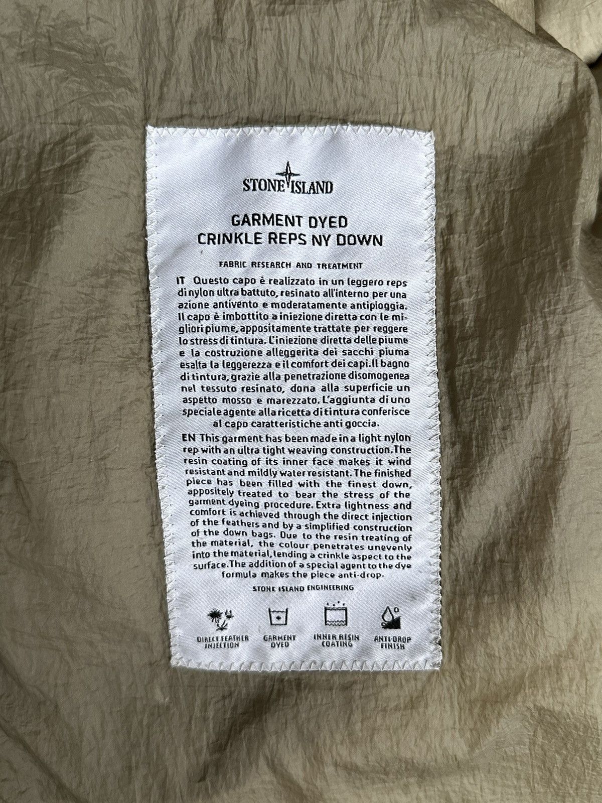 Stone Island Stone Island Garment Dyed Crinkle Reps NY Down parka Size US M / EU 48-50 / 2 - 4 Thumbnail