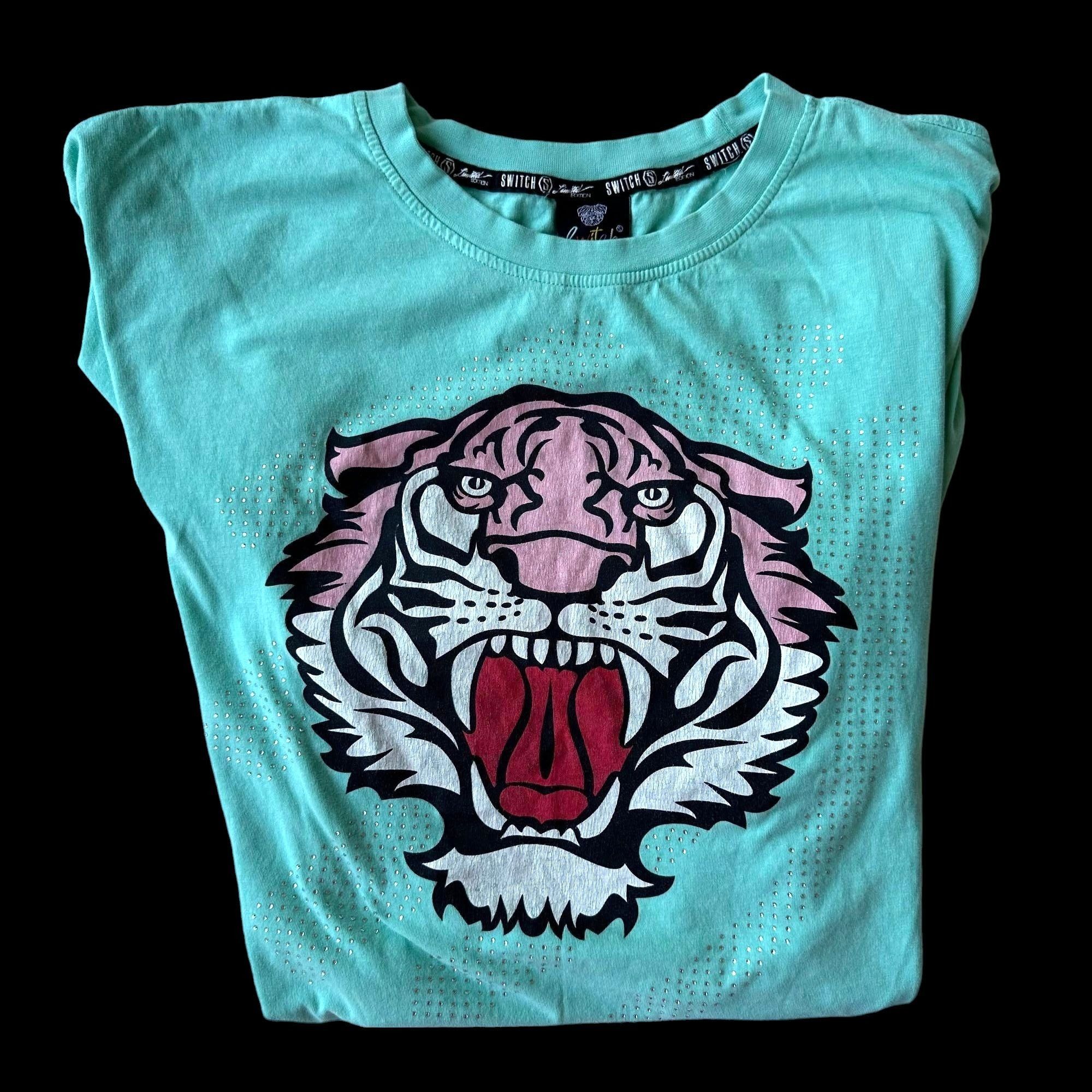 Other Switch Remarkable Limited Edition Tiger T Shirt 3XL Aqua Size US XXL / EU 58 / 5 - 1 Thumbnail
