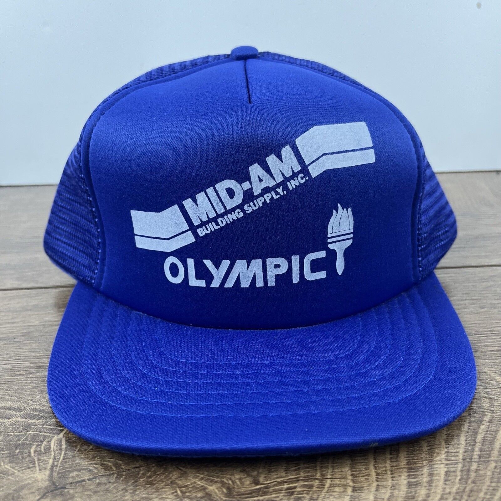 Other Mid Am Building Supply Hat Olympic Blue Adjustable Hat Blue Size ONE SIZE - 2 Thumbnail