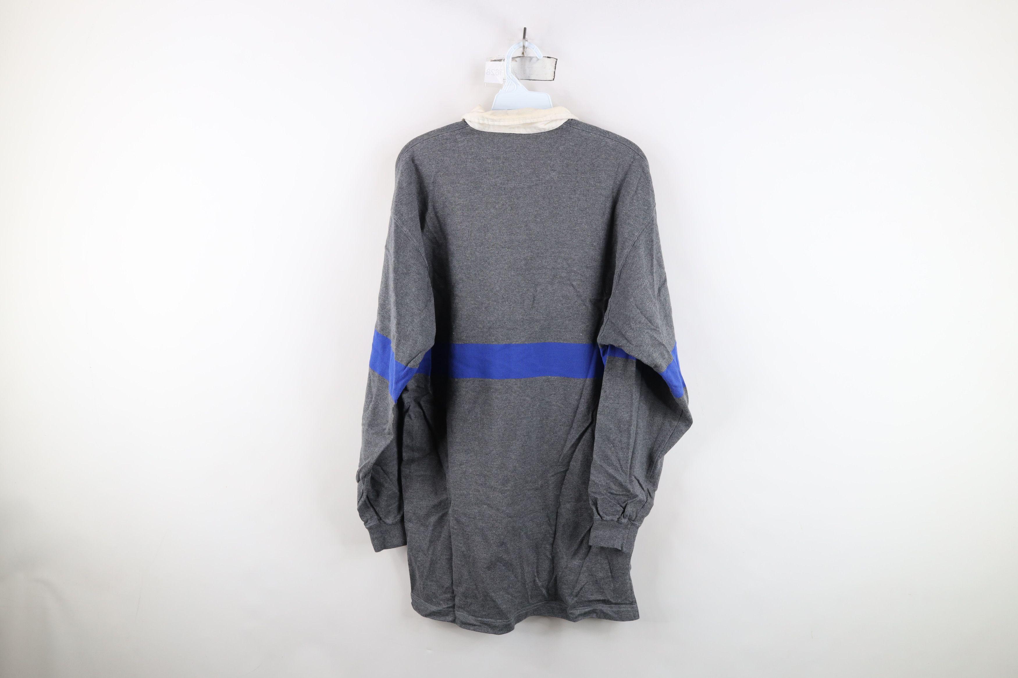 Vintage Vintage 90s Streetwear Block Half Zip Long Sleeve Rugby Polo Size US M / EU 48-50 / 2 - 10 Thumbnail