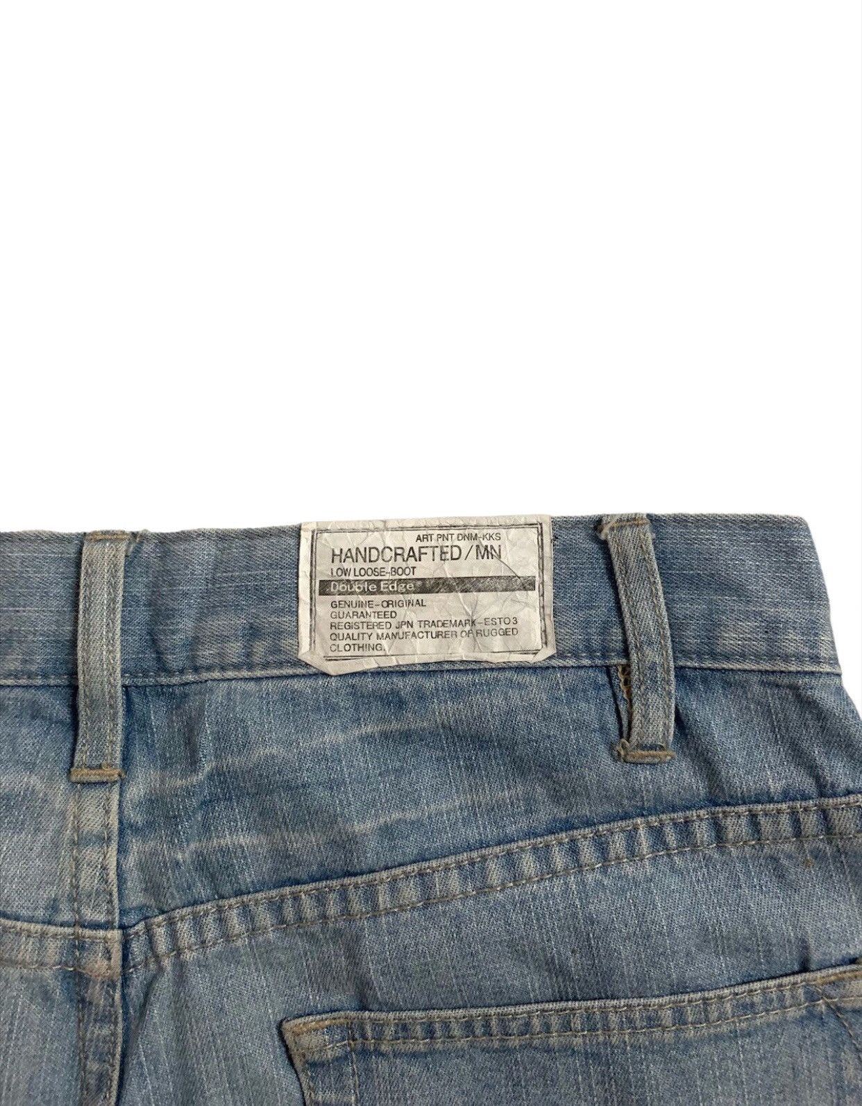 Vintage Handcrafted Double Edge Styles Denim Jeans Size US 31 - 12 Thumbnail