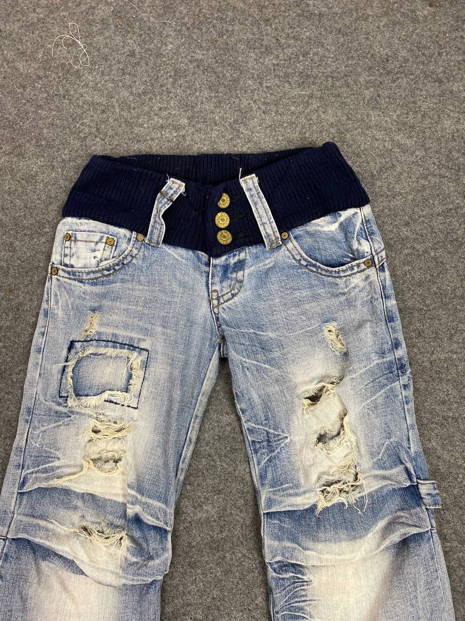 Japanese Brand japanese brand distressed jogger denim nice design Size 32" / US 10 / IT 46 - 9 Thumbnail