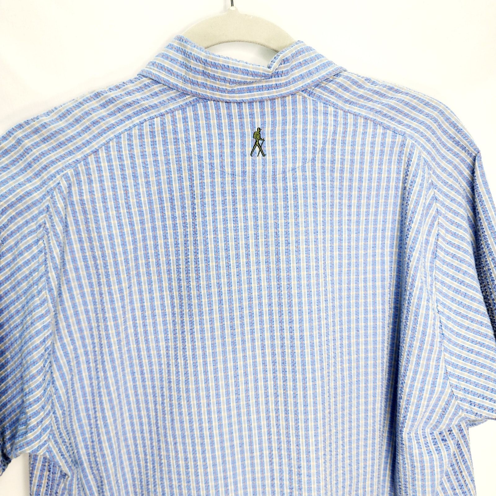 Royal Robbins Royal Robbins Blue Men's Button Front Short Sleeve Shirt Size US M / EU 48-50 / 2 - 11 Thumbnail