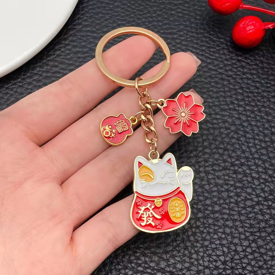 Jewelry Lucky Cat Keychain Size ONE SIZE - 3 Thumbnail